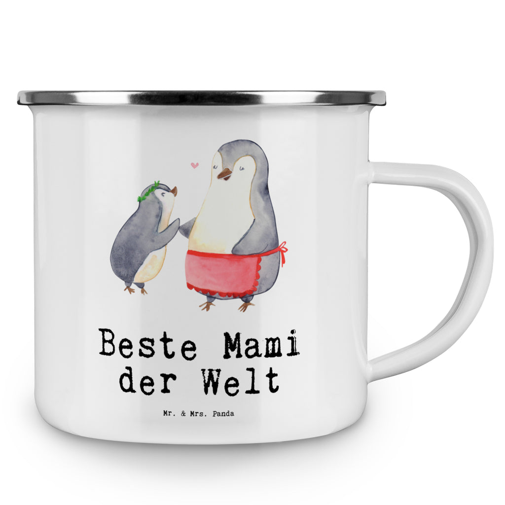 Camping Emaille Tasse Pinguin Beste Mami der Welt Campingtasse, Trinkbecher, Metalltasse, Outdoor Tasse, Emaille Trinkbecher, Blechtasse Outdoor, Emaille Campingbecher, Edelstahl Trinkbecher, Metalltasse für Camping, Kaffee Blechtasse, Camping Tasse Metall, für, Dankeschön, Geschenk, Schenken, Geburtstag, Geburtstagsgeschenk, Geschenkidee, Danke, Bedanken, Mitbringsel, Freude machen, Geschenktipp, Mama, Mami, Mutter, Muttertag, Mutti, Ma, Tochter, Sohn, Beste Mama, Beste, Supermama