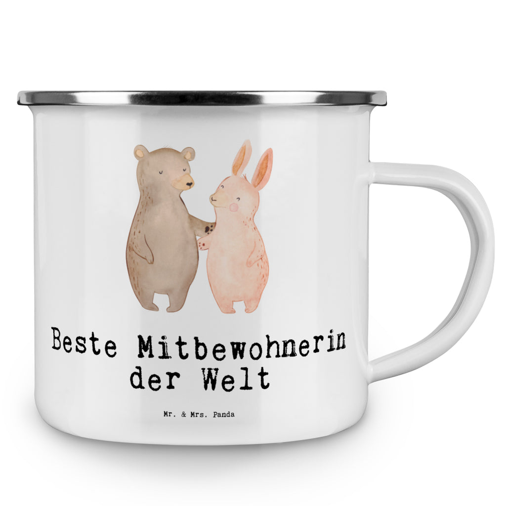 Camping Emaille Tasse Hase Beste Mitbewohnerin der Welt Campingtasse, Trinkbecher, Metalltasse, Outdoor Tasse, Emaille Trinkbecher, Blechtasse Outdoor, Emaille Campingbecher, Edelstahl Trinkbecher, Metalltasse für Camping, Kaffee Blechtasse, Camping Tasse Metall, für, Dankeschön, Geschenk, Schenken, Geburtstag, Geburtstagsgeschenk, Geschenkidee, Danke, Bedanken, Mitbringsel, Freude machen, Geschenktipp, Mitbewohnerin, WG, Zimmernachbarin, Wohngemeinschaft, WG-Bewohnerin, Zimmerkollegin, Zimmergenossin, Stubenkameradin