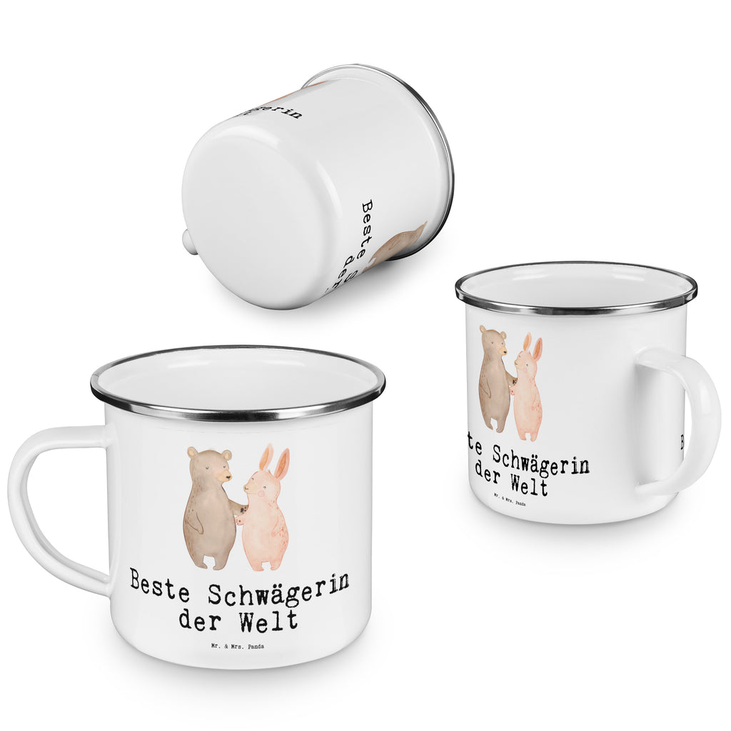 Camping Emaille Tasse Hase Beste Schwägerin der Welt Campingtasse, Trinkbecher, Metalltasse, Outdoor Tasse, Emaille Trinkbecher, Blechtasse Outdoor, Emaille Campingbecher, Edelstahl Trinkbecher, Metalltasse für Camping, Kaffee Blechtasse, Camping Tasse Metall, für, Dankeschön, Geschenk, Schenken, Geburtstag, Geburtstagsgeschenk, Geschenkidee, Danke, Bedanken, Mitbringsel, Freude machen, Geschenktipp, Schwägerin, Schwähgerin, Schwippschwägerin, Familie, Verwandtschaft, angeheiratet, Frau, Ehemann, Schwester, Ehefrau, Bruder, Partner