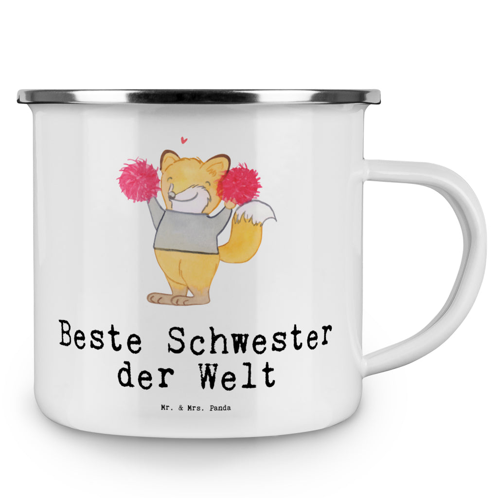 Camping Emaille Tasse Fuchs Beste Schwester der Welt Campingtasse, Trinkbecher, Metalltasse, Outdoor Tasse, Emaille Trinkbecher, Blechtasse Outdoor, Emaille Campingbecher, Edelstahl Trinkbecher, Metalltasse für Camping, Kaffee Blechtasse, Camping Tasse Metall, für, Dankeschön, Geschenk, Schenken, Geburtstag, Geburtstagsgeschenk, Geschenkidee, Danke, Bedanken, Mitbringsel, Freude machen, Geschenktipp, Schwester, Geschwister, Schwesterherz, Sister, Familie, Kleinigkeit, Beste, Tochter
