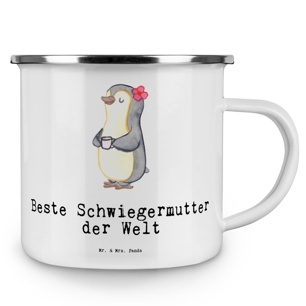 Camping Emaille Tasse Pinguin Beste Schwiegermutter der Welt Campingtasse, Trinkbecher, Metalltasse, Outdoor Tasse, Emaille Trinkbecher, Blechtasse Outdoor, Emaille Campingbecher, Edelstahl Trinkbecher, Metalltasse für Camping, Kaffee Blechtasse, Camping Tasse Metall, für, Dankeschön, Geschenk, Schenken, Geburtstag, Geburtstagsgeschenk, Geschenkidee, Danke, Bedanken, Mitbringsel, Freude machen, Geschenktipp, Schwiegermutter, Schwiegermama, Schwiegereltern, Mama, Mutter, Mutter des Ehepartners, angeheiratet