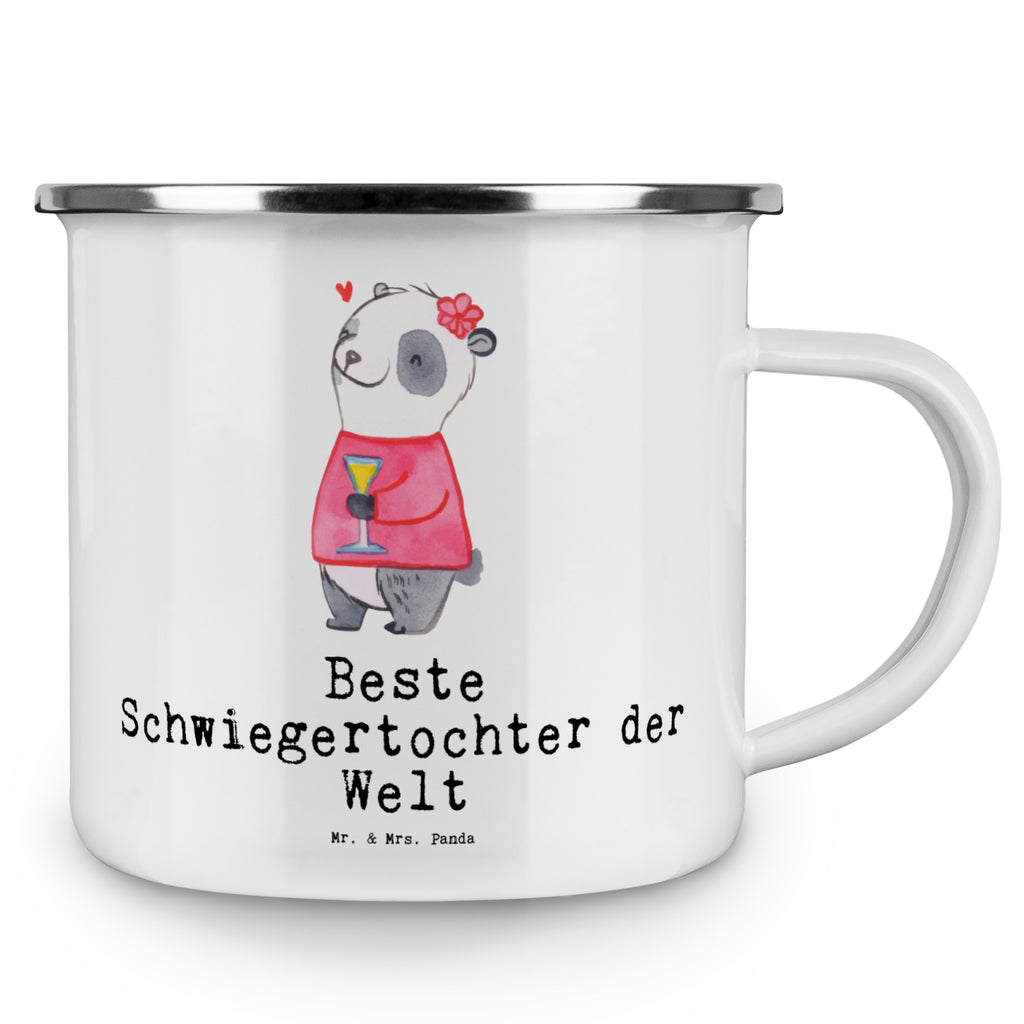 Camping Emaille Tasse Panda Beste Schwiegertochter der Welt Campingtasse, Trinkbecher, Metalltasse, Outdoor Tasse, Emaille Trinkbecher, Blechtasse Outdoor, Emaille Campingbecher, Edelstahl Trinkbecher, Metalltasse für Camping, Kaffee Blechtasse, Camping Tasse Metall, für, Dankeschön, Geschenk, Schenken, Geburtstag, Geburtstagsgeschenk, Geschenkidee, Danke, Bedanken, Mitbringsel, Freude machen, Geschenktipp, Schwiegertochter, Tochter, Ehefrau des Sohns, Frau, angeheiratet, Hochzeit