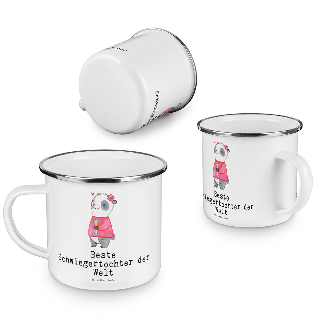 Camping Emaille Tasse Panda Beste Schwiegertochter der Welt Campingtasse, Trinkbecher, Metalltasse, Outdoor Tasse, Emaille Trinkbecher, Blechtasse Outdoor, Emaille Campingbecher, Edelstahl Trinkbecher, Metalltasse für Camping, Kaffee Blechtasse, Camping Tasse Metall, für, Dankeschön, Geschenk, Schenken, Geburtstag, Geburtstagsgeschenk, Geschenkidee, Danke, Bedanken, Mitbringsel, Freude machen, Geschenktipp, Schwiegertochter, Tochter, Ehefrau des Sohns, Frau, angeheiratet, Hochzeit