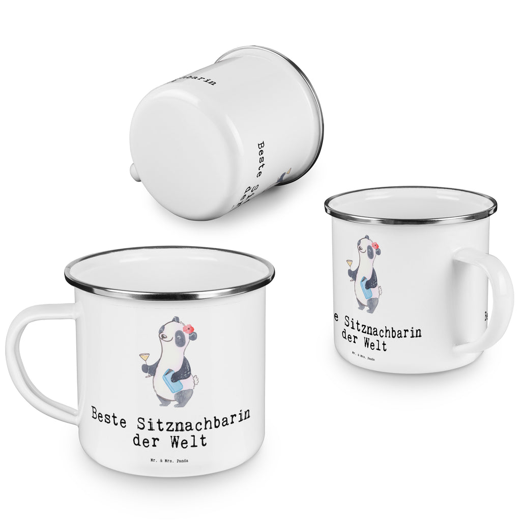 Camping Emaille Tasse Panda Beste Sitznachbarin der Welt Campingtasse, Trinkbecher, Metalltasse, Outdoor Tasse, Emaille Trinkbecher, Blechtasse Outdoor, Emaille Campingbecher, Edelstahl Trinkbecher, Metalltasse für Camping, Kaffee Blechtasse, Camping Tasse Metall, für, Dankeschön, Geschenk, Schenken, Geburtstag, Geburtstagsgeschenk, Geschenkidee, Danke, Bedanken, Mitbringsel, Freude machen, Geschenktipp, Sitznachbarin, Stuhlnachbar, Mitschülerin, Nachbarin, Uni, Universität, Seminar, Kommilitone, Tischnachbar, Schule, Mitstudentin, Hochschule, Beste Sitznachbarin der Welt, Weltbeste Sitznachbarin