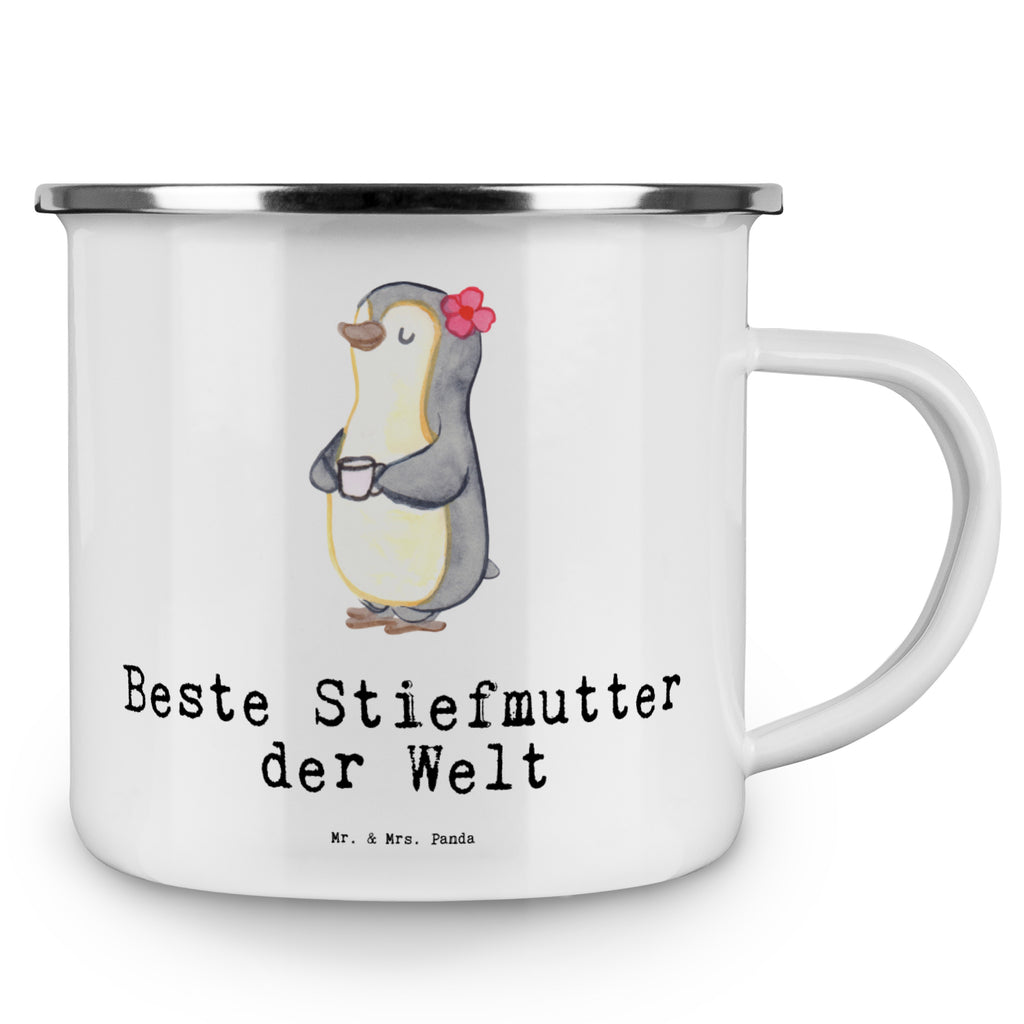Camping Emaille Tasse Pinguin Beste Stiefmutter der Welt Campingtasse, Trinkbecher, Metalltasse, Outdoor Tasse, Emaille Trinkbecher, Blechtasse Outdoor, Emaille Campingbecher, Edelstahl Trinkbecher, Metalltasse für Camping, Kaffee Blechtasse, Camping Tasse Metall, für, Dankeschön, Geschenk, Schenken, Geburtstag, Geburtstagsgeschenk, Geschenkidee, Danke, Bedanken, Mitbringsel, Freude machen, Geschenktipp, Stiefmutter, Stief Mutter, Stiefmama, Mami, Mutter, Muttertag, Mutti, Mama, Tochter, Sohn, Beste