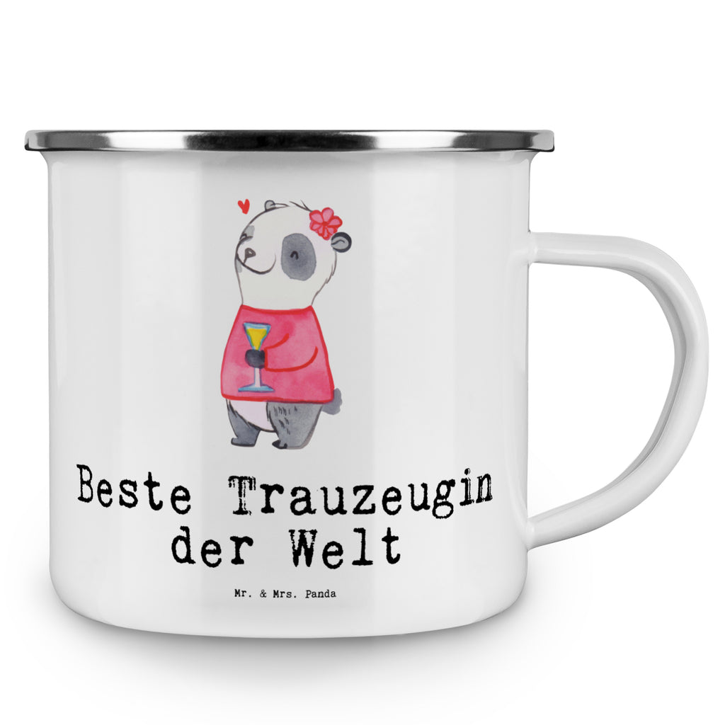 Camping Emaille Tasse Panda Beste Trauzeugin der Welt Campingtasse, Trinkbecher, Metalltasse, Outdoor Tasse, Emaille Trinkbecher, Blechtasse Outdoor, Emaille Campingbecher, Edelstahl Trinkbecher, Metalltasse für Camping, Kaffee Blechtasse, Camping Tasse Metall, für, Dankeschön, Geschenk, Schenken, Geburtstag, Geburtstagsgeschenk, Geschenkidee, Danke, Bedanken, Mitbringsel, Freude machen, Geschenktipp, Trauzeugin, Trauhzeugin, Freundin, Hochzeit, Heirat, JGA, Trauung, Kirche, Standesamt, Braut