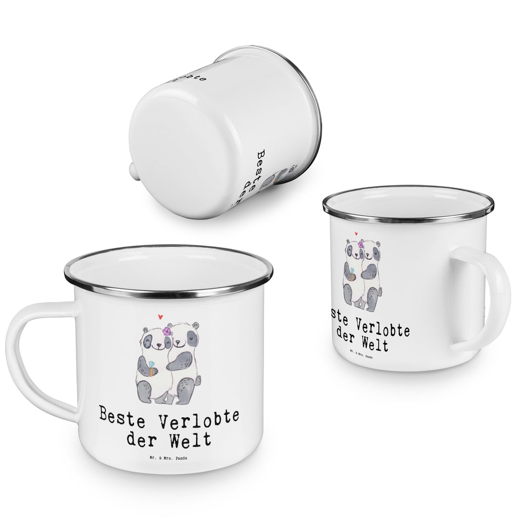Camping Emaille Tasse Panda Beste Verlobte der Welt Campingtasse, Trinkbecher, Metalltasse, Outdoor Tasse, Emaille Trinkbecher, Blechtasse Outdoor, Emaille Campingbecher, Edelstahl Trinkbecher, Metalltasse für Camping, Kaffee Blechtasse, Camping Tasse Metall, für, Dankeschön, Geschenk, Schenken, Geburtstag, Geburtstagsgeschenk, Geschenkidee, Danke, Bedanken, Mitbringsel, Freude machen, Geschenktipp, Verlobte, Verloben, Verlobung, Traumfrau, Frau, Freundin, Ehefrau, Zukünftige, Hochzeit, Ehe