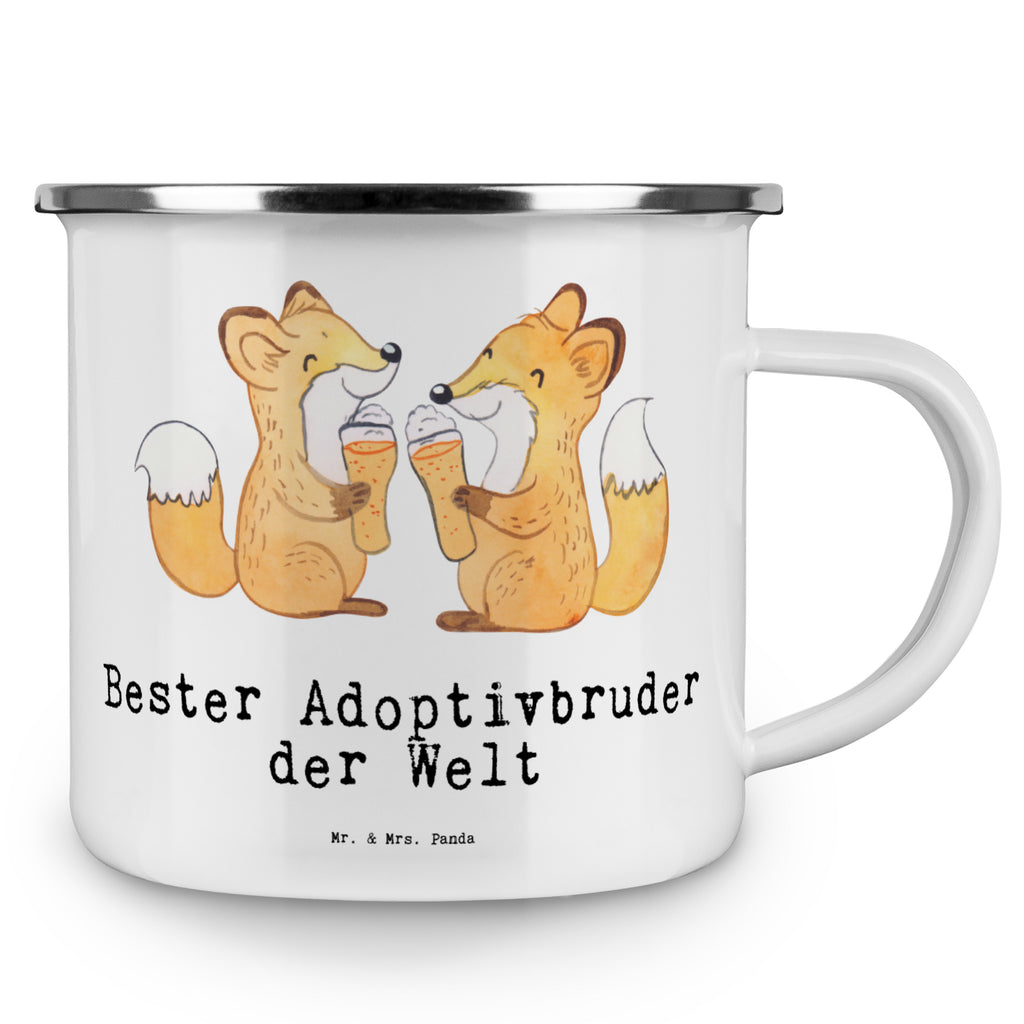 Camping Emaille Tasse Fuchs Bester Adoptivbruder der Welt Campingtasse, Trinkbecher, Metalltasse, Outdoor Tasse, Emaille Trinkbecher, Blechtasse Outdoor, Emaille Campingbecher, Edelstahl Trinkbecher, Metalltasse für Camping, Kaffee Blechtasse, Camping Tasse Metall, für, Dankeschön, Geschenk, Schenken, Geburtstag, Geburtstagsgeschenk, Geschenkidee, Danke, Bedanken, Mitbringsel, Freude machen, Geschenktipp, Adoptivbruder, adoptiert, Bruder, Brudi, Geschwister, Bruderherz, Schwester, Familie, Kleinigkeit, Brother, Bester, Sohn
