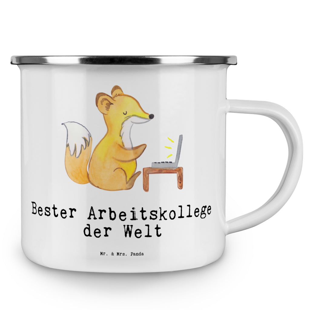 Camping Emaille Tasse Fuchs Bester Arbeitskollege der Welt Campingtasse, Trinkbecher, Metalltasse, Outdoor Tasse, Emaille Trinkbecher, Blechtasse Outdoor, Emaille Campingbecher, Edelstahl Trinkbecher, Metalltasse für Camping, Kaffee Blechtasse, Camping Tasse Metall, für, Dankeschön, Geschenk, Schenken, Geburtstag, Geburtstagsgeschenk, Geschenkidee, Danke, Bedanken, Mitbringsel, Freude machen, Geschenktipp, Arbeitskollege, Kollege, Büro, Abschiedsgeschenk, Ruhestand, Arbeit, Mitarbeiter, Berufsgenosse, Beruf