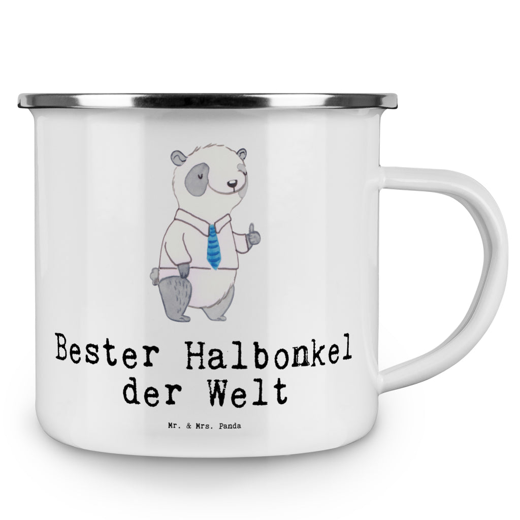 Camping Emaille Tasse Panda Bester Halbonkel der Welt Campingtasse, Trinkbecher, Metalltasse, Outdoor Tasse, Emaille Trinkbecher, Blechtasse Outdoor, Emaille Campingbecher, Edelstahl Trinkbecher, Metalltasse für Camping, Kaffee Blechtasse, Camping Tasse Metall, für, Dankeschön, Geschenk, Schenken, Geburtstag, Geburtstagsgeschenk, Geschenkidee, Danke, Bedanken, Mitbringsel, Freude machen, Geschenktipp, Onkel, bester Onkel, Halbonkel, Stiefonkel, Stief, Stiefgeschwister, Familie, Kleinigkeit