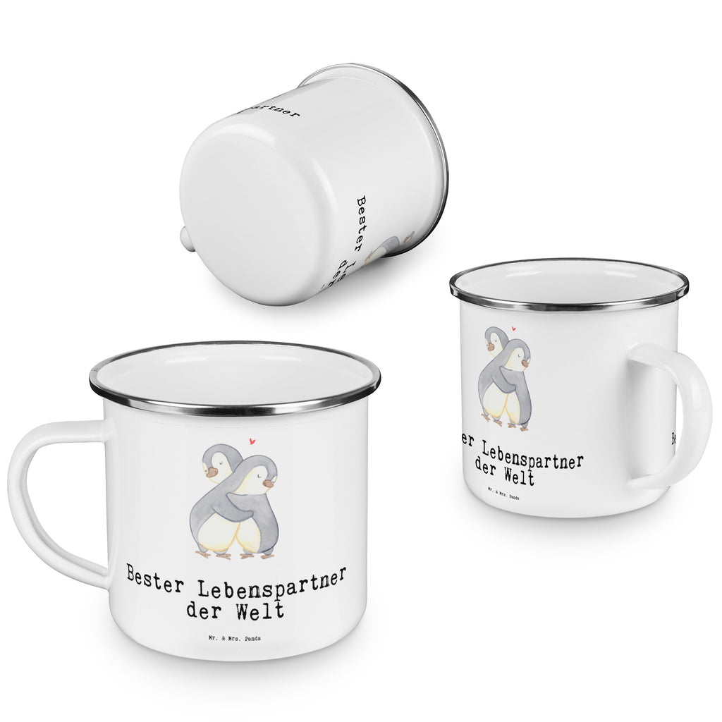 Camping Emaille Tasse Pinguin Bester Lebenspartner der Welt Campingtasse, Trinkbecher, Metalltasse, Outdoor Tasse, Emaille Trinkbecher, Blechtasse Outdoor, Emaille Campingbecher, Edelstahl Trinkbecher, Metalltasse für Camping, Kaffee Blechtasse, Camping Tasse Metall, für, Dankeschön, Geschenk, Schenken, Geburtstag, Geburtstagsgeschenk, Geschenkidee, Danke, Bedanken, Mitbringsel, Freude machen, Geschenktipp, Lebenspartner, Ehepartner, Partner, Ehemann, Ehefrau, Liebe, Freund, Freundin, Hochzeitstag, verliebt