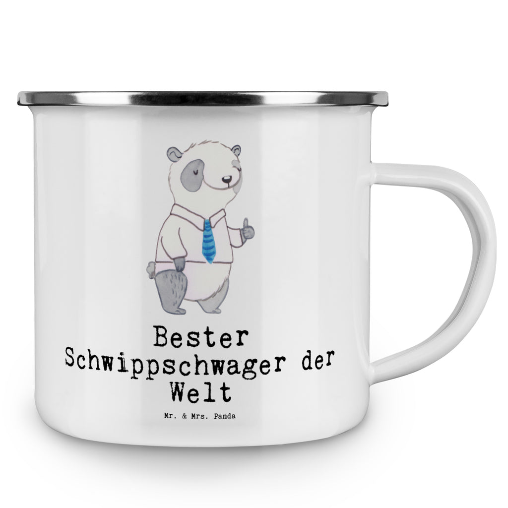 Camping Emaille Tasse Panda Bester Schwippschwager der Welt Campingtasse, Trinkbecher, Metalltasse, Outdoor Tasse, Emaille Trinkbecher, Blechtasse Outdoor, Emaille Campingbecher, Edelstahl Trinkbecher, Metalltasse für Camping, Kaffee Blechtasse, Camping Tasse Metall, für, Dankeschön, Geschenk, Schenken, Geburtstag, Geburtstagsgeschenk, Geschenkidee, Danke, Bedanken, Mitbringsel, Freude machen, Geschenktipp, Schwippschwager, Schwibschwager, Schwipschwager, Schwager, Schwager des Ehepartners, Familie, Verwandtschaft, angeheiratet