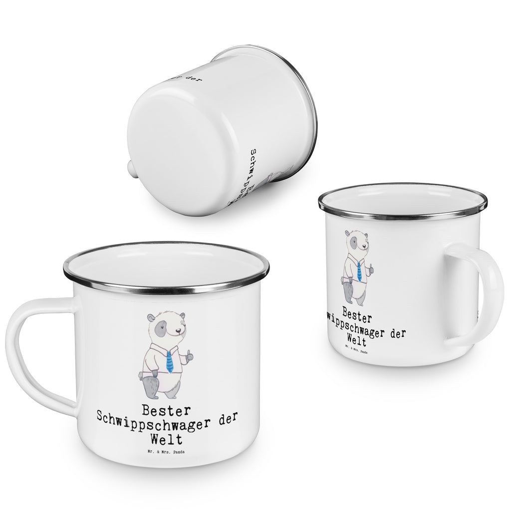 Camping Emaille Tasse Panda Bester Schwippschwager der Welt Campingtasse, Trinkbecher, Metalltasse, Outdoor Tasse, Emaille Trinkbecher, Blechtasse Outdoor, Emaille Campingbecher, Edelstahl Trinkbecher, Metalltasse für Camping, Kaffee Blechtasse, Camping Tasse Metall, für, Dankeschön, Geschenk, Schenken, Geburtstag, Geburtstagsgeschenk, Geschenkidee, Danke, Bedanken, Mitbringsel, Freude machen, Geschenktipp, Schwippschwager, Schwibschwager, Schwipschwager, Schwager, Schwager des Ehepartners, Familie, Verwandtschaft, angeheiratet