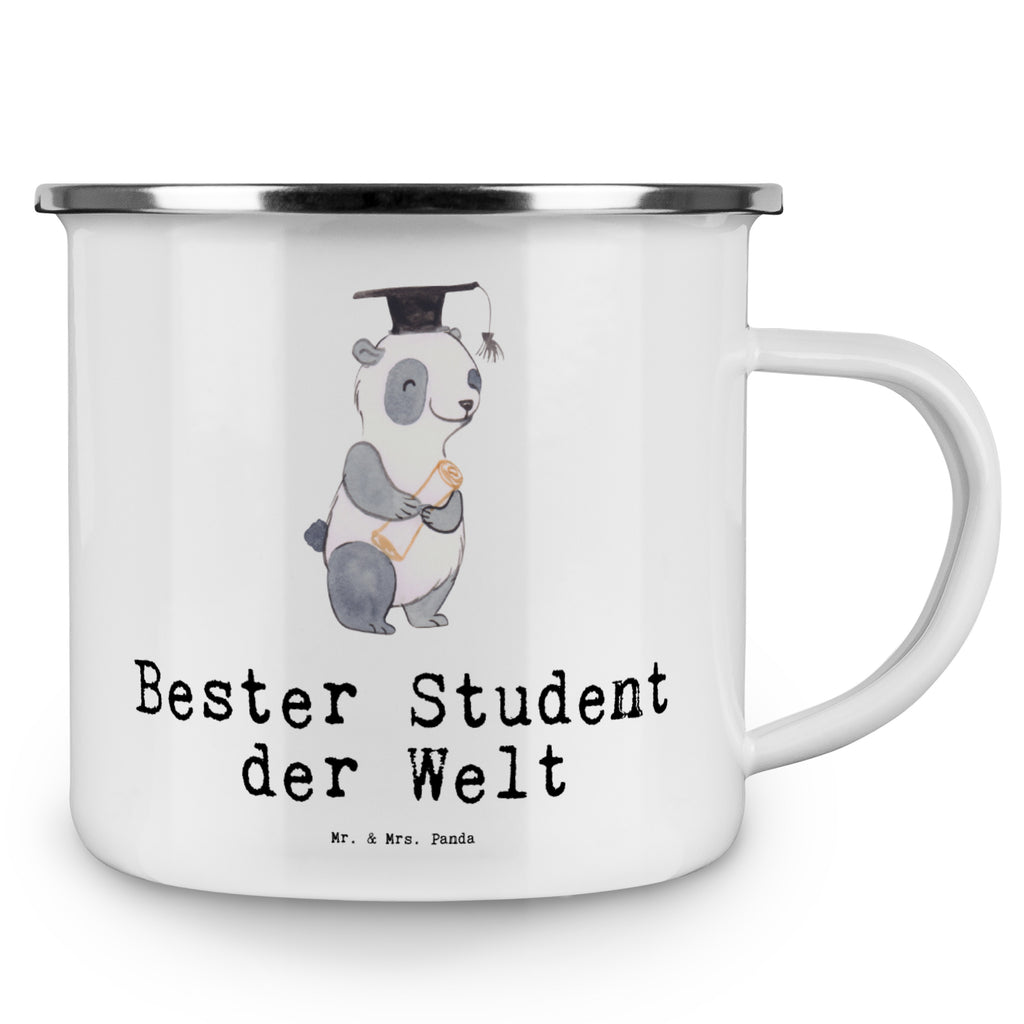 Camping Emaille Tasse Panda Bester Student der Welt Campingtasse, Trinkbecher, Metalltasse, Outdoor Tasse, Emaille Trinkbecher, Blechtasse Outdoor, Emaille Campingbecher, Edelstahl Trinkbecher, Metalltasse für Camping, Kaffee Blechtasse, Camping Tasse Metall, für, Dankeschön, Geschenk, Schenken, Geburtstag, Geburtstagsgeschenk, Geschenkidee, Danke, Bedanken, Mitbringsel, Freude machen, Geschenktipp, Student, Studium, Sohn, Spaß, Musterschüler, lustig, Studienabschluss, witzig, Universität, Abschluss, Alumni, Uni, Studenten, Hochschule