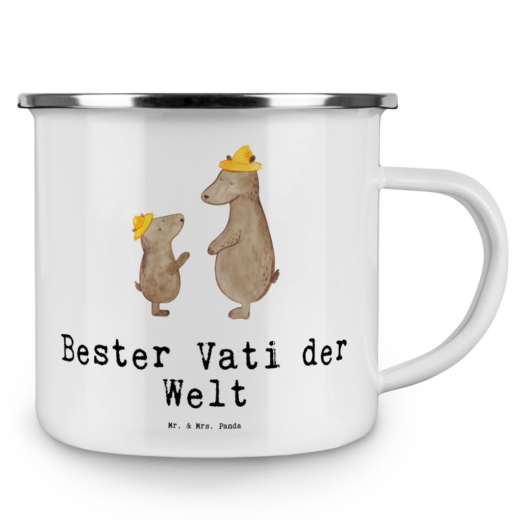 Camping Emaille Tasse Bär Bester Vati der Welt Campingtasse, Trinkbecher, Metalltasse, Outdoor Tasse, Emaille Trinkbecher, Blechtasse Outdoor, Emaille Campingbecher, Edelstahl Trinkbecher, Metalltasse für Camping, Kaffee Blechtasse, Camping Tasse Metall, für, Dankeschön, Geschenk, Schenken, Geburtstag, Geburtstagsgeschenk, Geschenkidee, Danke, Bedanken, Mitbringsel, Freude machen, Geschenktipp, Vater, Papa, Dad, Daddy, Paps, Papi, Vati, Eltern, Geschenk Vater, Mann, Familie, Bester, Kleinigkeit