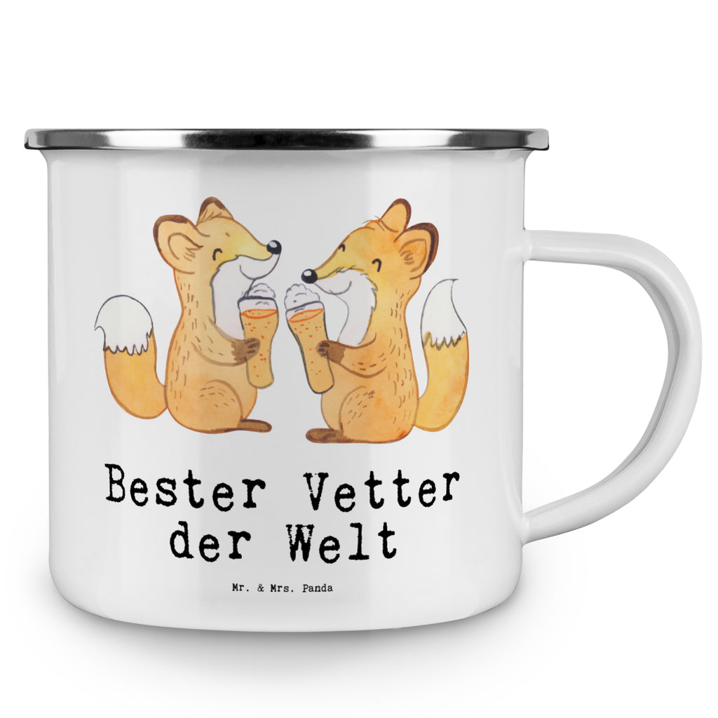 Camping Emaille Tasse Fuchs Bester Vetter der Welt Campingtasse, Trinkbecher, Metalltasse, Outdoor Tasse, Emaille Trinkbecher, Blechtasse Outdoor, Emaille Campingbecher, Edelstahl Trinkbecher, Metalltasse für Camping, Kaffee Blechtasse, Camping Tasse Metall, für, Dankeschön, Geschenk, Schenken, Geburtstag, Geburtstagsgeschenk, Geschenkidee, Danke, Bedanken, Mitbringsel, Freude machen, Geschenktipp, Vetter, Cousin, Kousin, Sohn von Onkel, Sohn von Tante, Familie, Verwandtschaft, Cousine