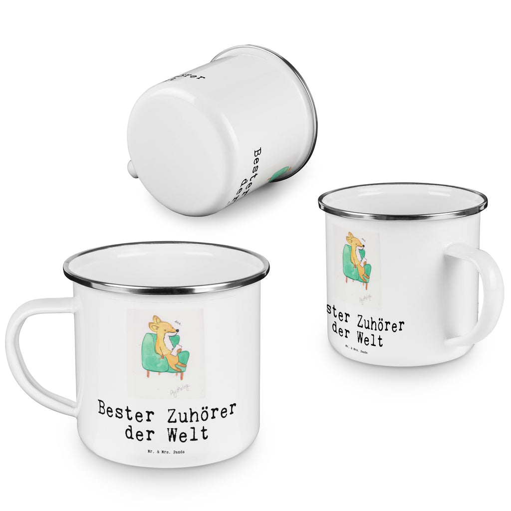Camping Emaille Tasse Fuchs Bester Zuhörer der Welt Campingtasse, Trinkbecher, Metalltasse, Outdoor Tasse, Emaille Trinkbecher, Blechtasse Outdoor, Emaille Campingbecher, Edelstahl Trinkbecher, Metalltasse für Camping, Kaffee Blechtasse, Camping Tasse Metall, für, Dankeschön, Geschenk, Schenken, Geburtstag, Geburtstagsgeschenk, Geschenkidee, Danke, Bedanken, Mitbringsel, Freude machen, Geschenktipp, Zuhörer, Freund, Freundin, offenes Ohr, Hilfsbereit, Hilfe