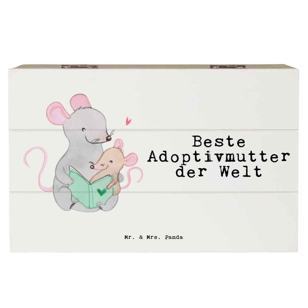 Holzkiste Maus Beste Adoptivmutter der Welt Adoptivmutter, Adoptivmama, adoptiert, Mama, Mami, Mutter, Muttertag, Mutti, Ma, Tochter, Sohn, Dankeschön, Danke, Beste Mama, Beste, Supermama Holzkiste, Kiste, Schatzkiste, Truhe, Schatulle, XXL,  Erinnerungsbox, Erinnerungskiste, Dekokiste, Aufbewahrungsbox  für, Dankeschön, Geschenk, Schenken, Geburtstag, Geburtstagsgeschenk, Geschenkidee, Danke, Bedanken, Mitbringsel, Freude machen, Geschenktipp