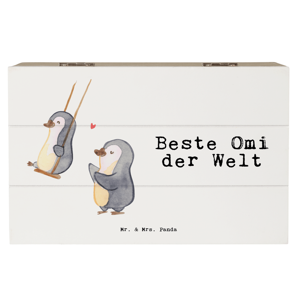 Holzkiste Pinguin Beste Omi der Welt Großmutter, Oma, Omi, Großpapa, Großmama, Enkel, Enkelin, Enkelkind, Geschenk, Geburtstag, Kleinigkeit, Ommi, Omma, Bester, Mitbringsel Holzkiste, Kiste, Schatzkiste, Truhe, Schatulle, XXL,  Erinnerungsbox, Erinnerungskiste, Dekokiste, Aufbewahrungsbox  für, Dankeschön, Geschenk, Schenken, Geburtstag, Geburtstagsgeschenk, Geschenkidee, Danke, Bedanken, Mitbringsel, Freude machen, Geschenktipp