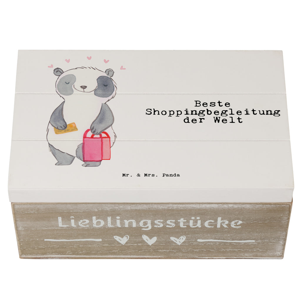 Holzkiste Panda Beste Shoppingbegleitung der Welt Shoppingbegleitung, Shoppingpartner, Begleitung, Shoppen, Partner, Freundin, Freund, bff, Shopping, Einkaufen, Shopping-Queen, Queen, Bester,   Holzkiste, Kiste, Schatzkiste, Truhe, Schatulle, XXL,  Erinnerungsbox, Erinnerungskiste, Dekokiste, Aufbewahrungsbox  für, Dankeschön, Geschenk, Schenken, Geburtstag, Geburtstagsgeschenk, Geschenkidee, Danke, Bedanken, Mitbringsel, Freude machen, Geschenktipp