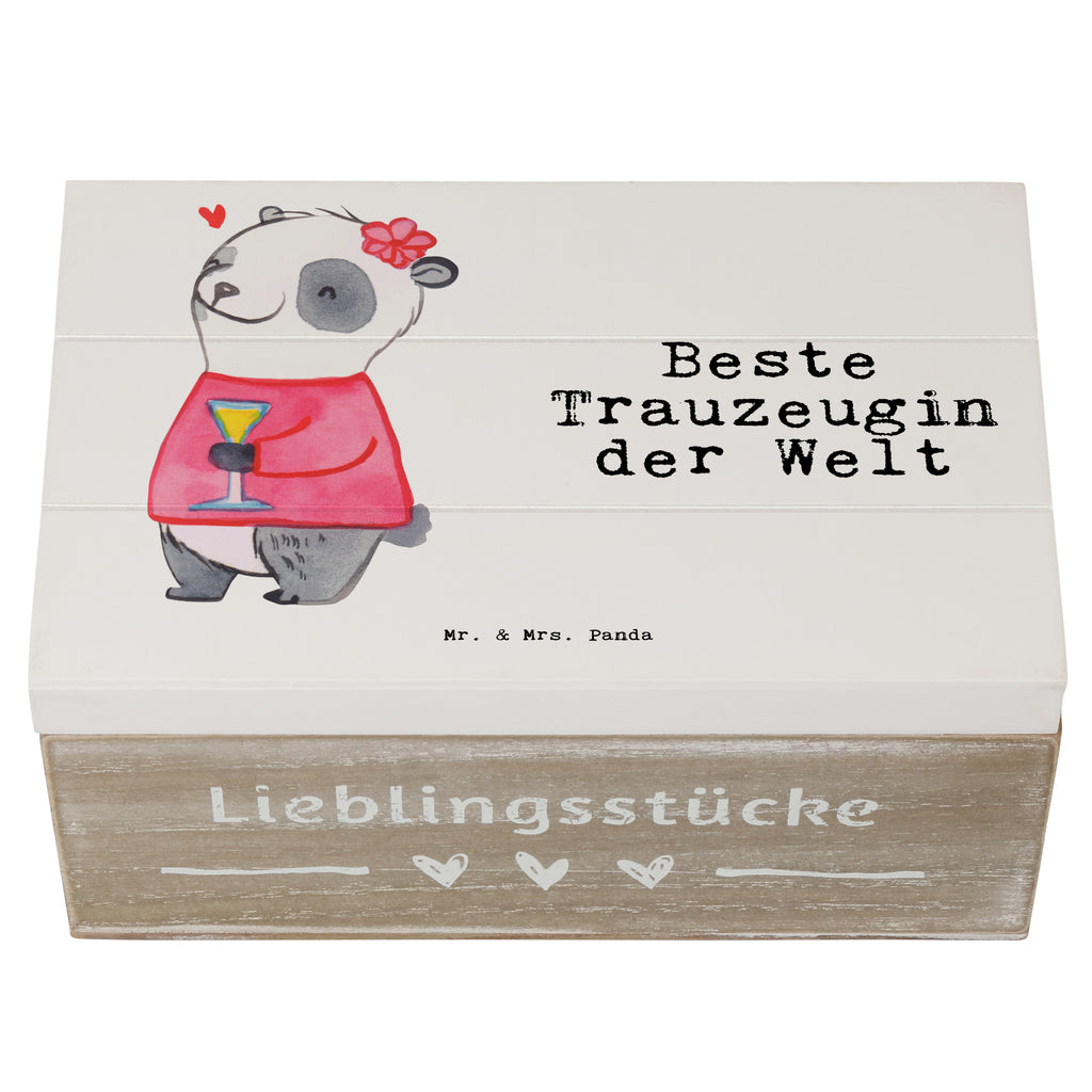Holzkiste Panda Beste Trauzeugin der Welt Trauzeugin, Trauhzeugin, Freundin, Hochzeit, Heirat, JGA, Trauung, Kirche, Standesamt, Dankeschön, Standesamt, Braut Holzkiste, Kiste, Schatzkiste, Truhe, Schatulle, XXL,  Erinnerungsbox, Erinnerungskiste, Dekokiste, Aufbewahrungsbox  für, Dankeschön, Geschenk, Schenken, Geburtstag, Geburtstagsgeschenk, Geschenkidee, Danke, Bedanken, Mitbringsel, Freude machen, Geschenktipp