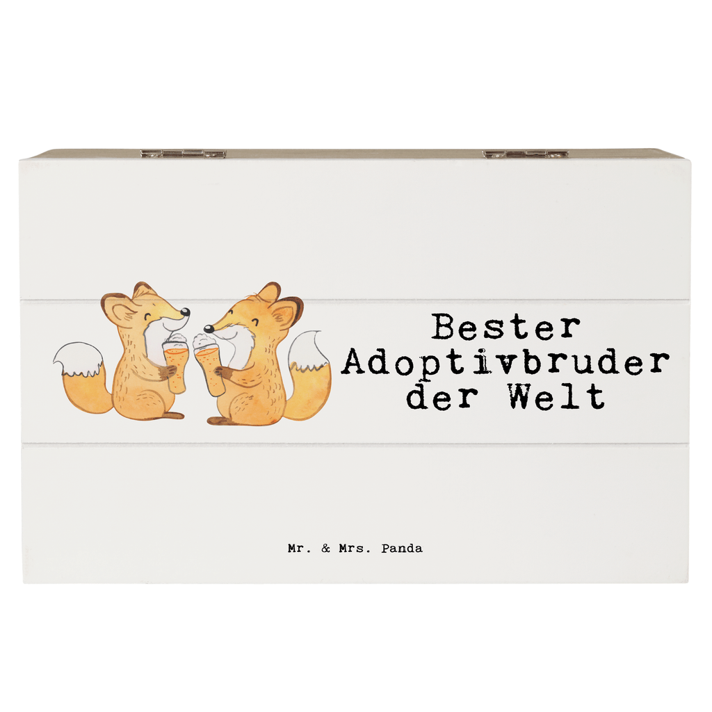 Holzkiste Fuchs Bester Adoptivbruder der Welt Adoptivbruder, adoptiert, Bruder, Brudi, Geschwister, Bruderherz, Schwester, Geschenk, Familie, Kleinigkeit, Brother, Bester, Sohn Holzkiste, Kiste, Schatzkiste, Truhe, Schatulle, XXL,  Erinnerungsbox, Erinnerungskiste, Dekokiste, Aufbewahrungsbox  für, Dankeschön, Geschenk, Schenken, Geburtstag, Geburtstagsgeschenk, Geschenkidee, Danke, Bedanken, Mitbringsel, Freude machen, Geschenktipp