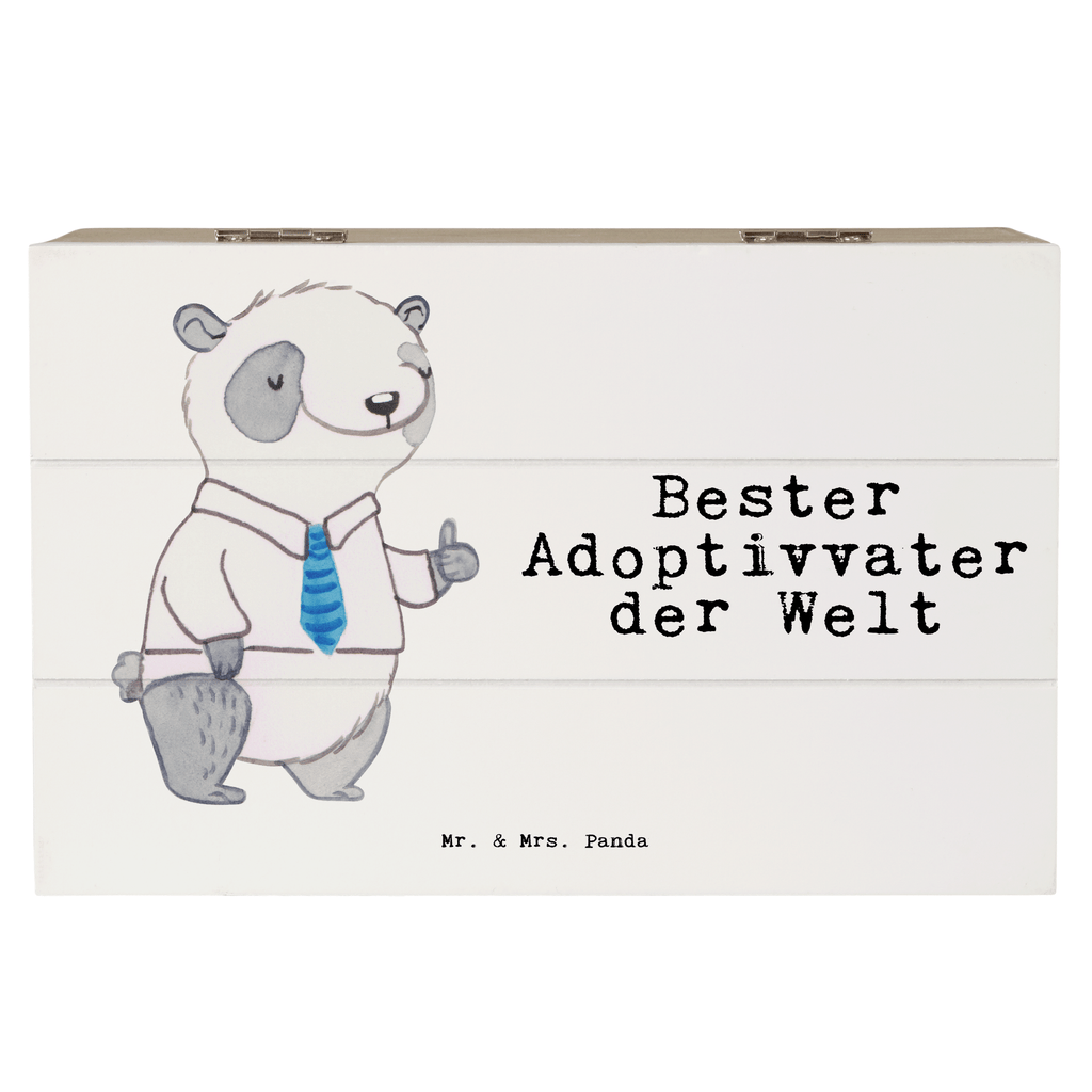 Holzkiste Panda Bester Adoptivvater der Welt Adoptiv vater,Adoption, adoptiert, Adoptivvater Holzkiste, Kiste, Schatzkiste, Truhe, Schatulle, XXL,  Erinnerungsbox, Erinnerungskiste, Dekokiste, Aufbewahrungsbox  für, Dankeschön, Geschenk, Schenken, Geburtstag, Geburtstagsgeschenk, Geschenkidee, Danke, Bedanken, Mitbringsel, Freude machen, Geschenktipp