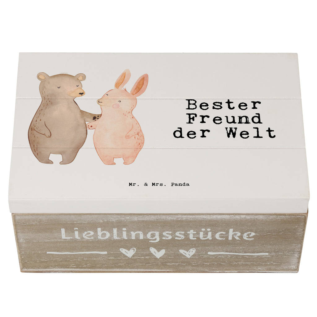Holzkiste Hase Bester Freund der Welt Freund, Mann, Ehemann, Kumpel, Bro, Lebensgefährte, Partner, Lieblingsmensch, Liebe, Herz, Love Holzkiste, Kiste, Schatzkiste, Truhe, Schatulle, XXL,  Erinnerungsbox, Erinnerungskiste, Dekokiste, Aufbewahrungsbox  für, Dankeschön, Geschenk, Schenken, Geburtstag, Geburtstagsgeschenk, Geschenkidee, Danke, Bedanken, Mitbringsel, Freude machen, Geschenktipp