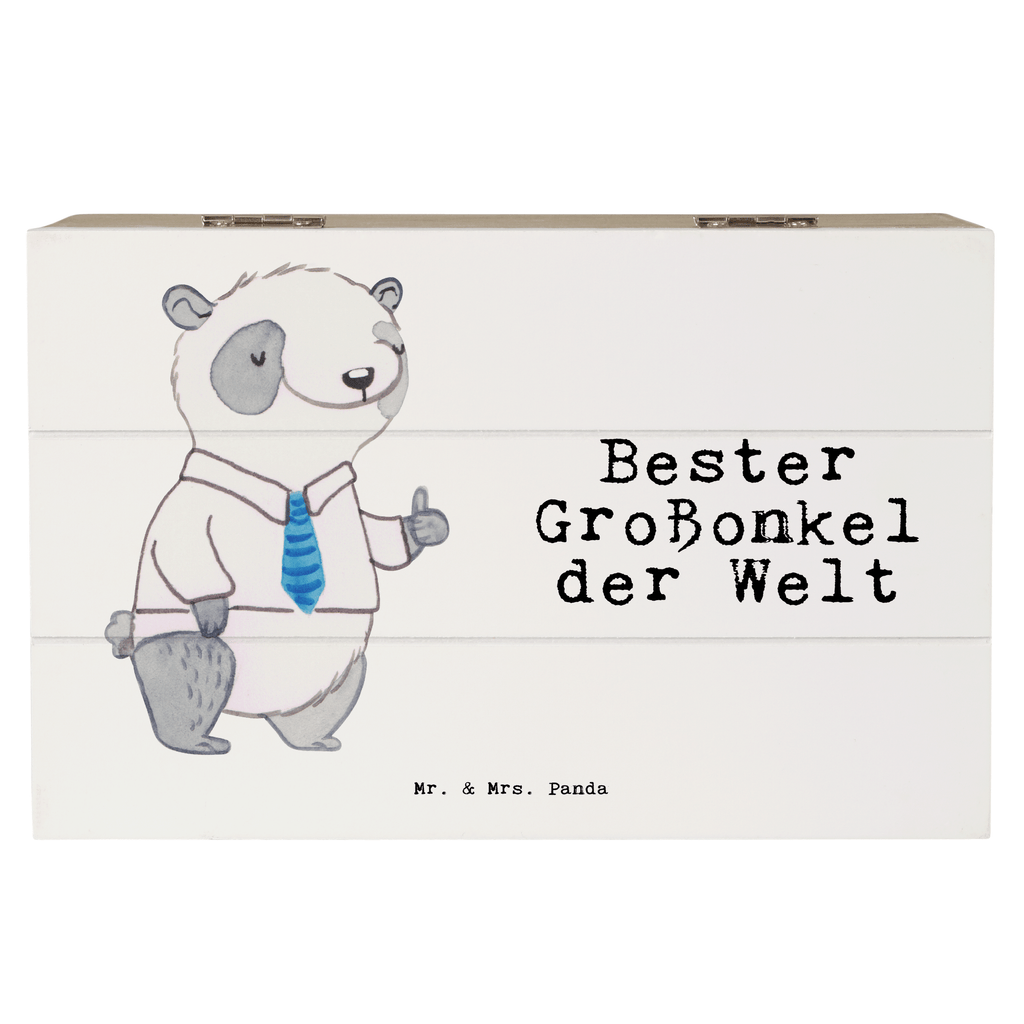 Holzkiste Panda Bester Großonkel der Welt Holzkiste, Kiste, Schatzkiste, Truhe, Schatulle, XXL, Erinnerungsbox, Erinnerungskiste, Dekokiste, Aufbewahrungsbox, für, Dankeschön, Geschenk, Schenken, Geburtstag, Geburtstagsgeschenk, Geschenkidee, Danke, Bedanken, Mitbringsel, Freude machen, Geschenktipp, Großonkel, Onkel