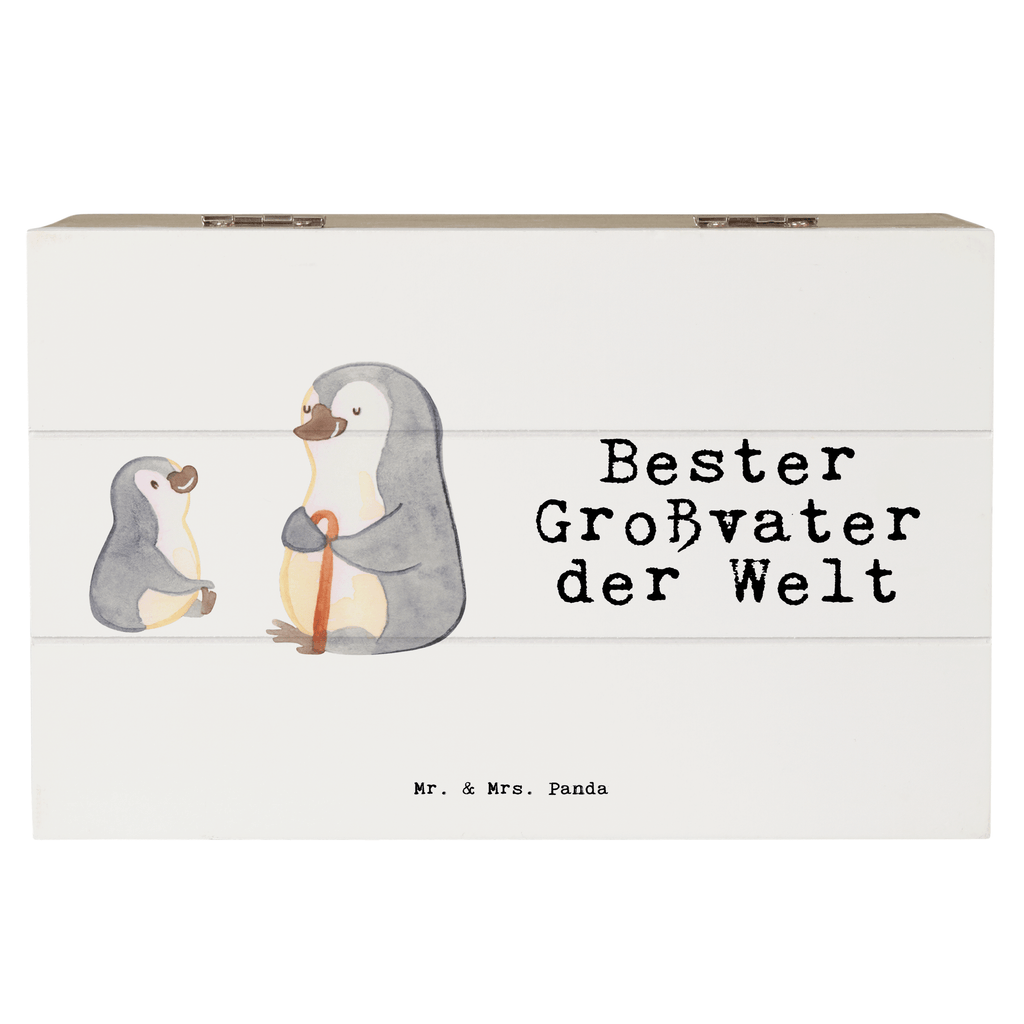 Holzkiste Pinguin Bester Großvater der Welt Großvater, Grossvater, Opa, Opi. Großpapa, Großeltern, Enkel, Enkelin, Enkelkind, Geschenk, Geburtstag, Kleinigkeit, Oppa, Oppi, Bester, Mitbringsel Holzkiste, Kiste, Schatzkiste, Truhe, Schatulle, XXL,  Erinnerungsbox, Erinnerungskiste, Dekokiste, Aufbewahrungsbox  für, Dankeschön, Geschenk, Schenken, Geburtstag, Geburtstagsgeschenk, Geschenkidee, Danke, Bedanken, Mitbringsel, Freude machen, Geschenktipp