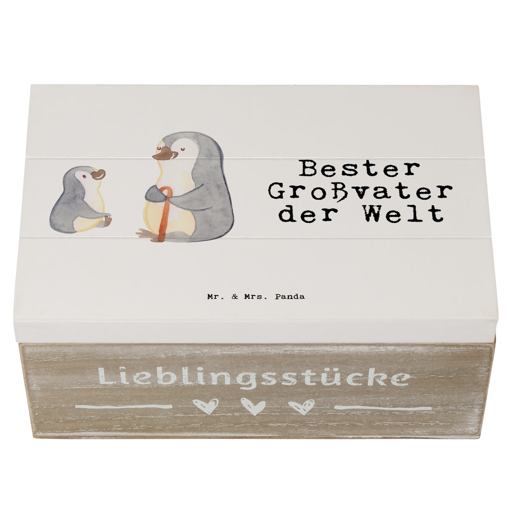 Holzkiste Pinguin Bester Großvater der Welt Großvater, Grossvater, Opa, Opi. Großpapa, Großeltern, Enkel, Enkelin, Enkelkind, Geschenk, Geburtstag, Kleinigkeit, Oppa, Oppi, Bester, Mitbringsel Holzkiste, Kiste, Schatzkiste, Truhe, Schatulle, XXL,  Erinnerungsbox, Erinnerungskiste, Dekokiste, Aufbewahrungsbox  für, Dankeschön, Geschenk, Schenken, Geburtstag, Geburtstagsgeschenk, Geschenkidee, Danke, Bedanken, Mitbringsel, Freude machen, Geschenktipp