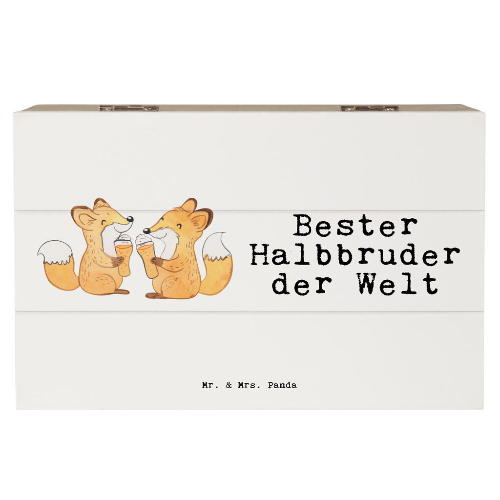 Holzkiste Fuchs Bester Halbbruder der Welt Holzkiste, Kiste, Schatzkiste, Truhe, Schatulle, XXL, Erinnerungsbox, Erinnerungskiste, Dekokiste, Aufbewahrungsbox, für, Dankeschön, Geschenk, Schenken, Geburtstag, Geburtstagsgeschenk, Geschenkidee, Danke, Bedanken, Mitbringsel, Freude machen, Geschenktipp, Halbbruder, Stiefbruder, Stief, Stiefgeschwister, Bruder, Brudi, Geschwister, Bruderherz, Schwester, Familie, Kleinigkeit, Brother, Bester, Sohn