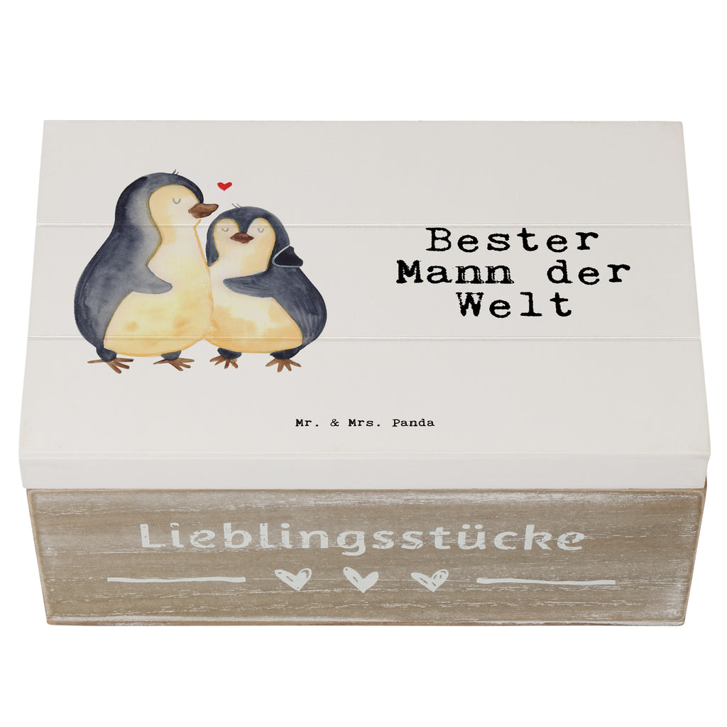 Holzkiste Pinguin Bester Mann der Welt Ehemann, Beste, Mann, Partner, Freund, Traummann, Liebling, Ehepartner, Ehe, Gatte, Lebensgefährte, Bräutigam, Kleinigkeit Holzkiste, Kiste, Schatzkiste, Truhe, Schatulle, XXL,  Erinnerungsbox, Erinnerungskiste, Dekokiste, Aufbewahrungsbox  für, Dankeschön, Geschenk, Schenken, Geburtstag, Geburtstagsgeschenk, Geschenkidee, Danke, Bedanken, Mitbringsel, Freude machen, Geschenktipp