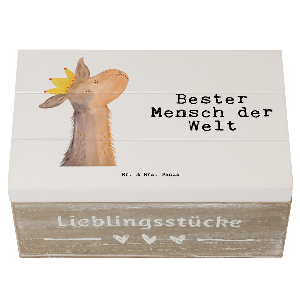 Holzkiste Lama Bester Mensch der Welt Lieblingsmensch, Liebling, Lieblings Mensch, tollster Mensch, Vorbild, Partner, Ehemann, Ehefrau, Liebe, Valentinstag,  Holzkiste, Kiste, Schatzkiste, Truhe, Schatulle, XXL,  Erinnerungsbox, Erinnerungskiste, Dekokiste, Aufbewahrungsbox  für, Dankeschön, Geschenk, Schenken, Geburtstag, Geburtstagsgeschenk, Geschenkidee, Danke, Bedanken, Mitbringsel, Freude machen, Geschenktipp