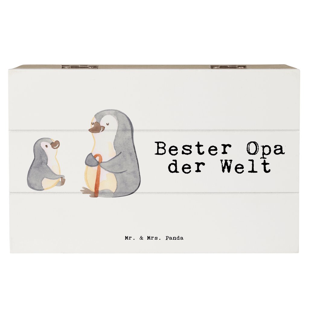 Holzkiste Pinguin Bester Opa der Welt Großvater, Grossvater, Opa, Opi. Großpapa, Großeltern, Enkel, Enkelin, Enkelkind, Geschenk, Geburtstag, Kleinigkeit, Oppa, Oppi, Bester, Mitbringsel Holzkiste, Kiste, Schatzkiste, Truhe, Schatulle, XXL,  Erinnerungsbox, Erinnerungskiste, Dekokiste, Aufbewahrungsbox  für, Dankeschön, Geschenk, Schenken, Geburtstag, Geburtstagsgeschenk, Geschenkidee, Danke, Bedanken, Mitbringsel, Freude machen, Geschenktipp