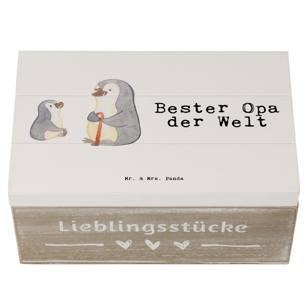 Holzkiste Pinguin Bester Opa der Welt Großvater, Grossvater, Opa, Opi. Großpapa, Großeltern, Enkel, Enkelin, Enkelkind, Geschenk, Geburtstag, Kleinigkeit, Oppa, Oppi, Bester, Mitbringsel Holzkiste, Kiste, Schatzkiste, Truhe, Schatulle, XXL,  Erinnerungsbox, Erinnerungskiste, Dekokiste, Aufbewahrungsbox  für, Dankeschön, Geschenk, Schenken, Geburtstag, Geburtstagsgeschenk, Geschenkidee, Danke, Bedanken, Mitbringsel, Freude machen, Geschenktipp