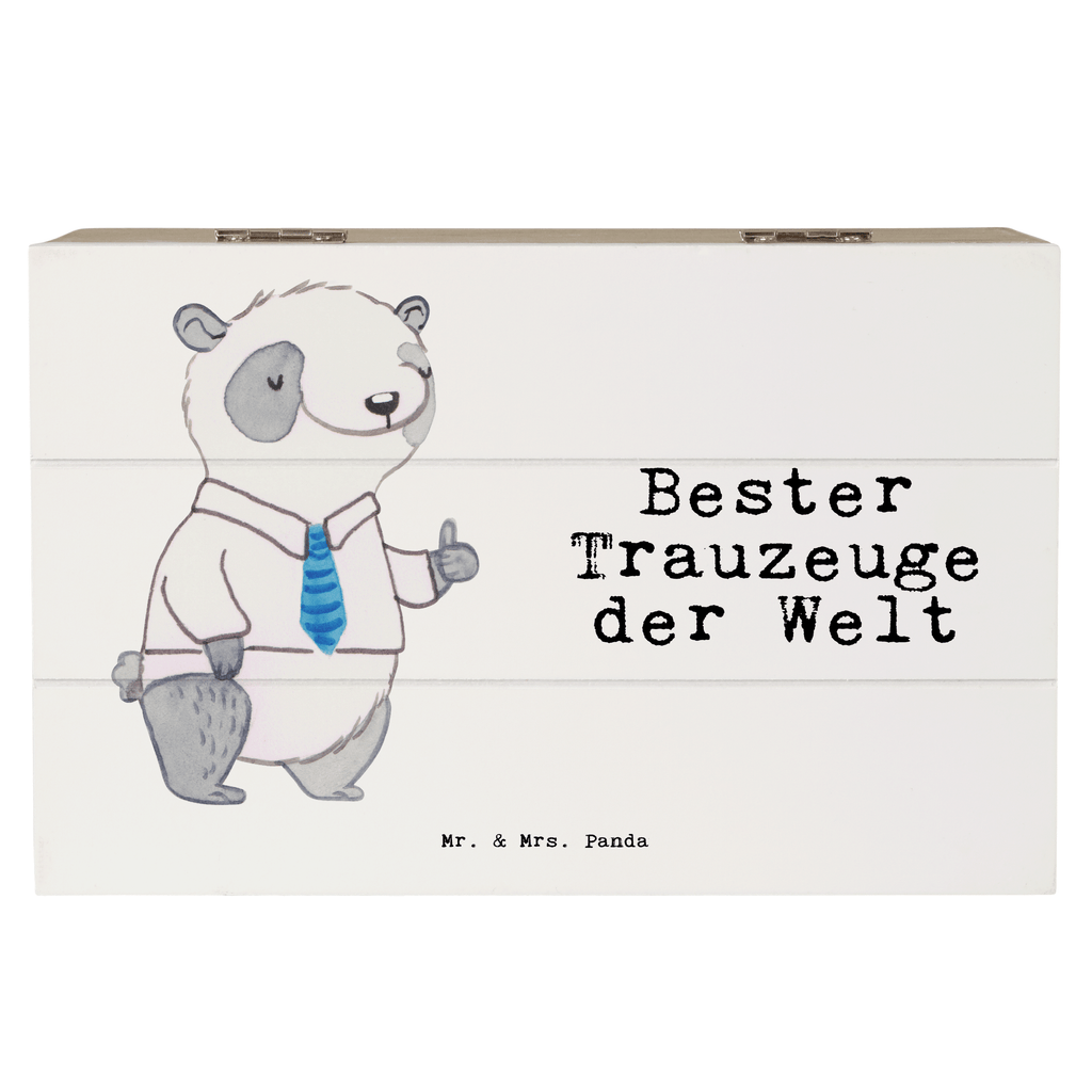 Holzkiste Panda Bester Trauzeuge der Welt Trauzeuge, Trauhzeuge, Hochzeit, Heirat, JGA, Trauung, Kirche, Standesamt, Dankeschön, Standesamt, Braut, Bräutigam Holzkiste, Kiste, Schatzkiste, Truhe, Schatulle, XXL,  Erinnerungsbox, Erinnerungskiste, Dekokiste, Aufbewahrungsbox  für, Dankeschön, Geschenk, Schenken, Geburtstag, Geburtstagsgeschenk, Geschenkidee, Danke, Bedanken, Mitbringsel, Freude machen, Geschenktipp