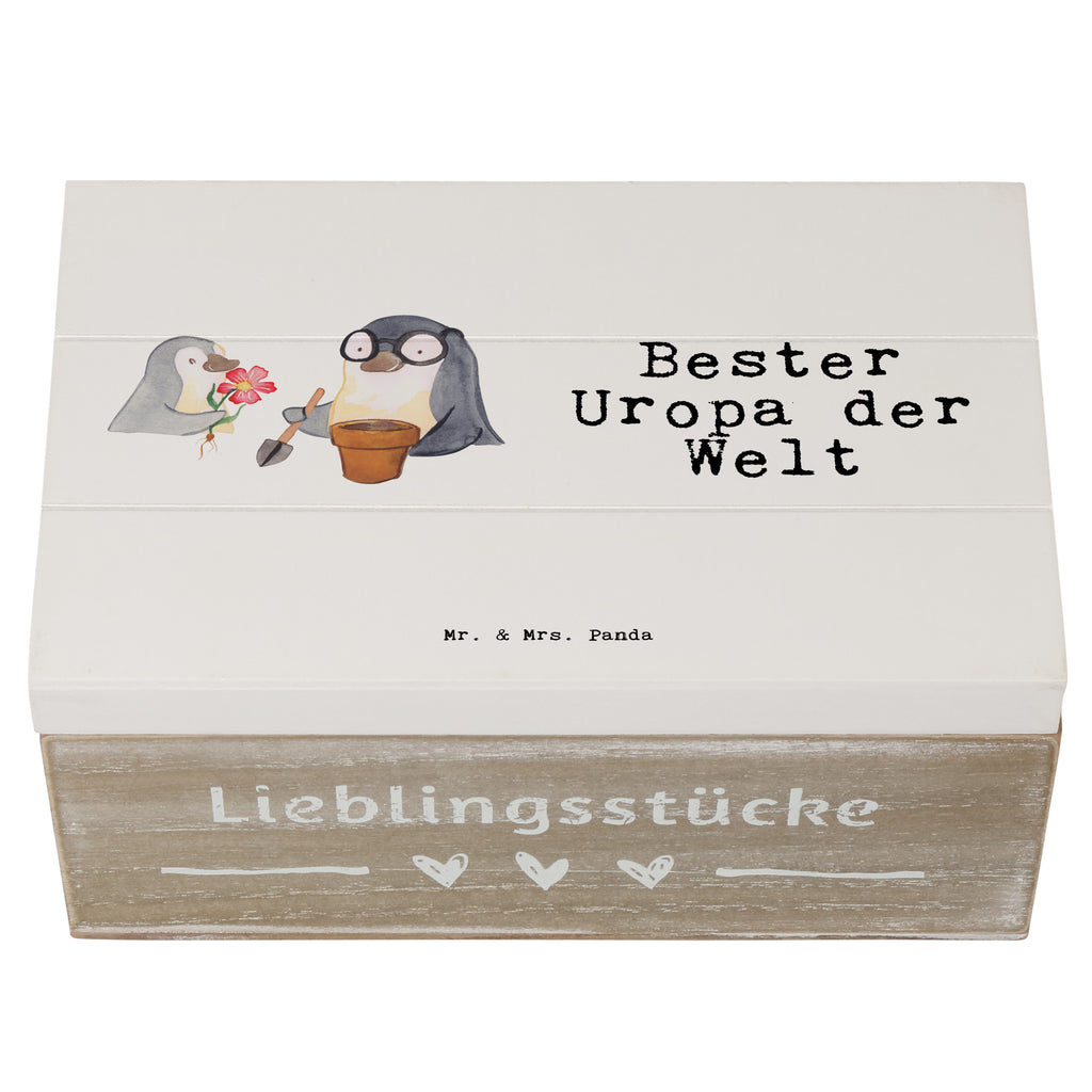 Holzkiste Pinguin Bester Uropa der Welt Uropa, Uhropa, Ur Opa, Urgroßeltern, Grossvater, Großvater, Opa, Opi. Großpapa, Großeltern, Enkel, Enkelin, Enkelkind, Geschenk, Geburtstag, Kleinigkeit, Oppa, Oppi, Bester, Mitbringsel, Uropa Mitbringsel Holzkiste, Kiste, Schatzkiste, Truhe, Schatulle, XXL,  Erinnerungsbox, Erinnerungskiste, Dekokiste, Aufbewahrungsbox  für, Dankeschön, Geschenk, Schenken, Geburtstag, Geburtstagsgeschenk, Geschenkidee, Danke, Bedanken, Mitbringsel, Freude machen, Geschenktipp