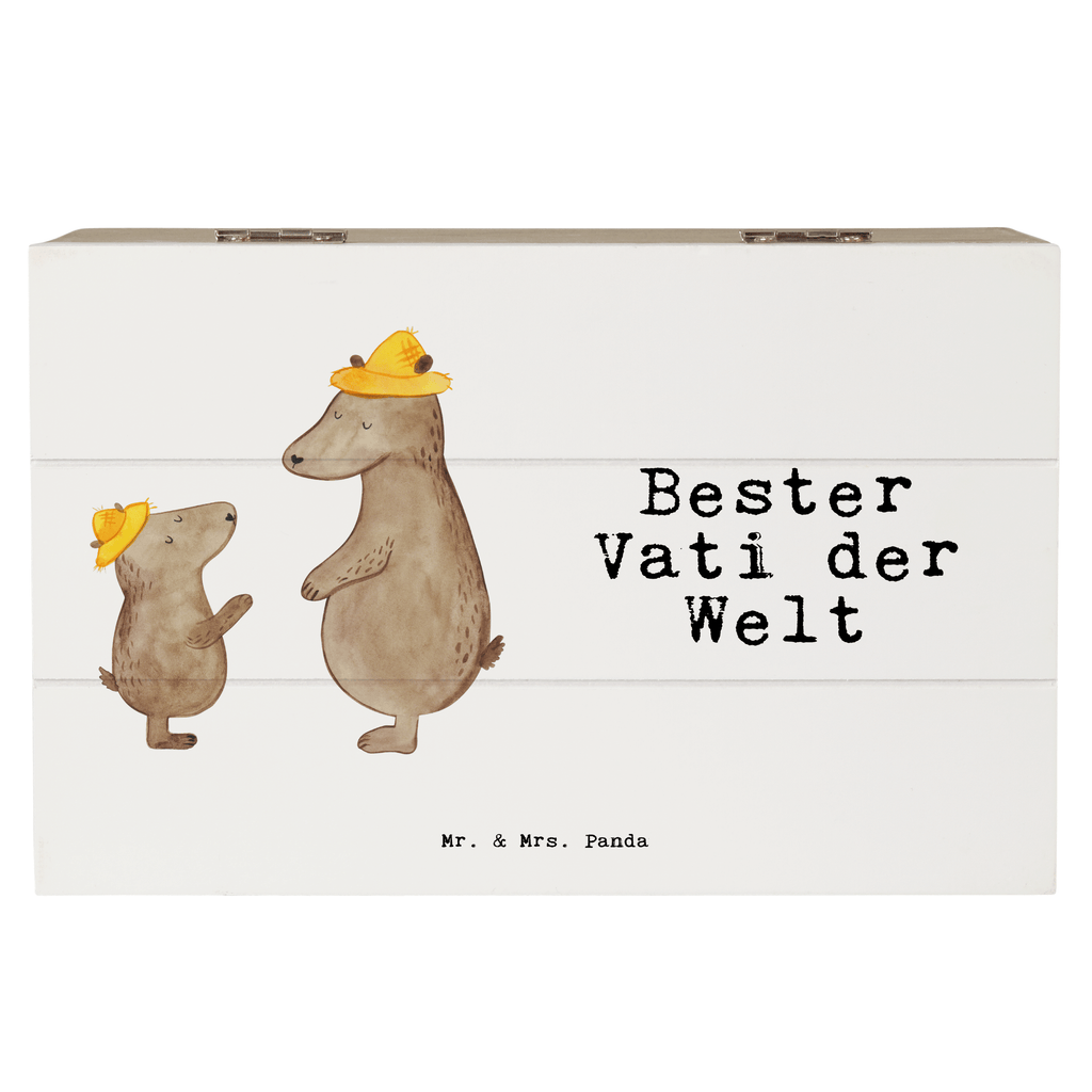 Holzkiste Bär Bester Vati der Welt Vater, Papa, Dad, Daddy, Paps, Papi, Vati, Eltern, Geschenk Vater, Mann, Familie, Bester, Dankeschön, Kleinigkeit, Geburtstag Holzkiste, Kiste, Schatzkiste, Truhe, Schatulle, XXL,  Erinnerungsbox, Erinnerungskiste, Dekokiste, Aufbewahrungsbox  für, Dankeschön, Geschenk, Schenken, Geburtstag, Geburtstagsgeschenk, Geschenkidee, Danke, Bedanken, Mitbringsel, Freude machen, Geschenktipp