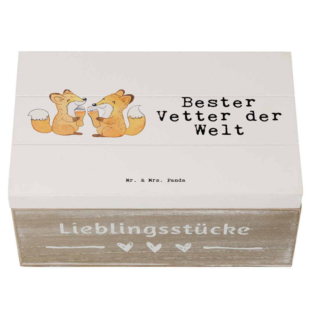 Holzkiste Fuchs Bester Vetter der Welt Vetter, Cousin, Kousin, Sohn von Onkel, Sohn von Tante, Familie, Verwandtschaft, Cousine Holzkiste, Kiste, Schatzkiste, Truhe, Schatulle, XXL,  Erinnerungsbox, Erinnerungskiste, Dekokiste, Aufbewahrungsbox  für, Dankeschön, Geschenk, Schenken, Geburtstag, Geburtstagsgeschenk, Geschenkidee, Danke, Bedanken, Mitbringsel, Freude machen, Geschenktipp