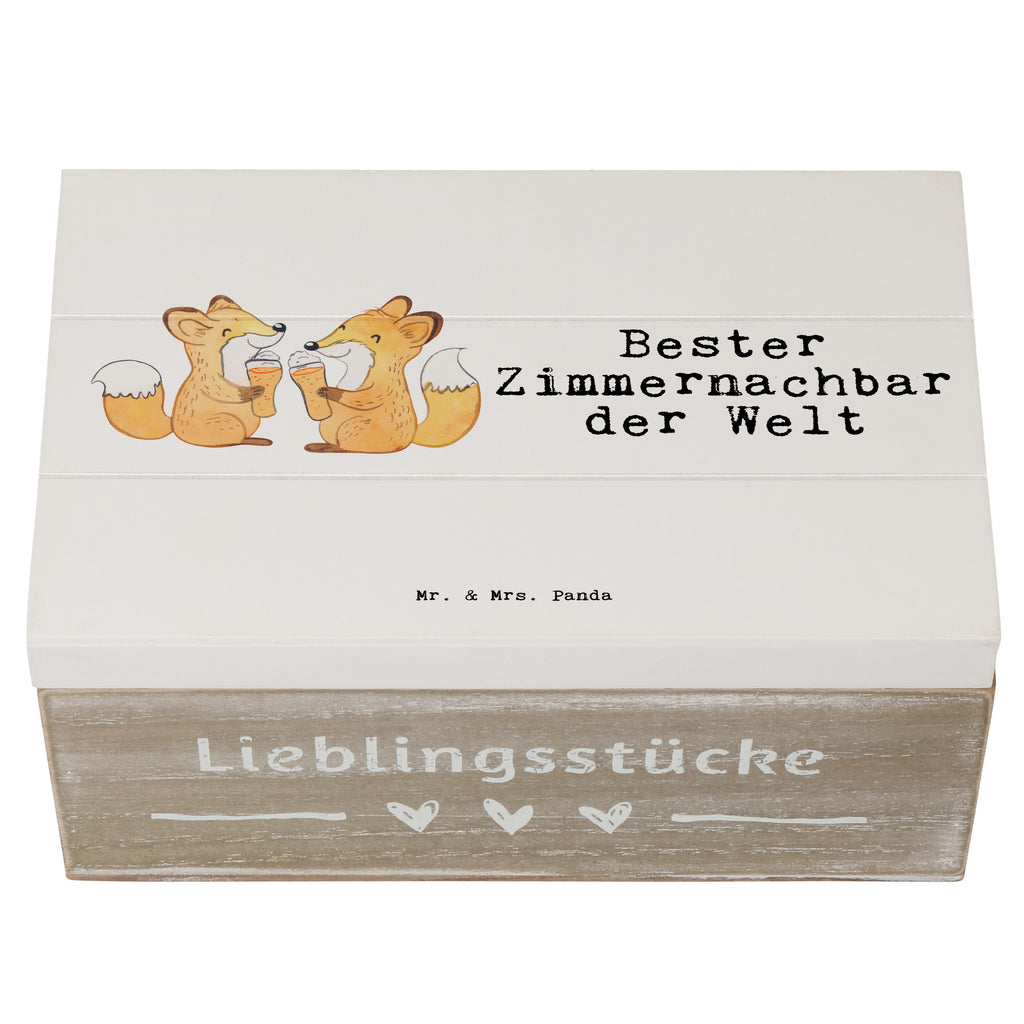 Holzkiste Fuchs Bester Zimmernachbar der Welt Zimmernachbar, Zimmernachbarn, Zimmer, Krankenhaus, Patient, Kollegin, Wohnheim, Nachbar, WG, Studentenwohnheim Holzkiste, Kiste, Schatzkiste, Truhe, Schatulle, XXL,  Erinnerungsbox, Erinnerungskiste, Dekokiste, Aufbewahrungsbox  für, Dankeschön, Geschenk, Schenken, Geburtstag, Geburtstagsgeschenk, Geschenkidee, Danke, Bedanken, Mitbringsel, Freude machen, Geschenktipp