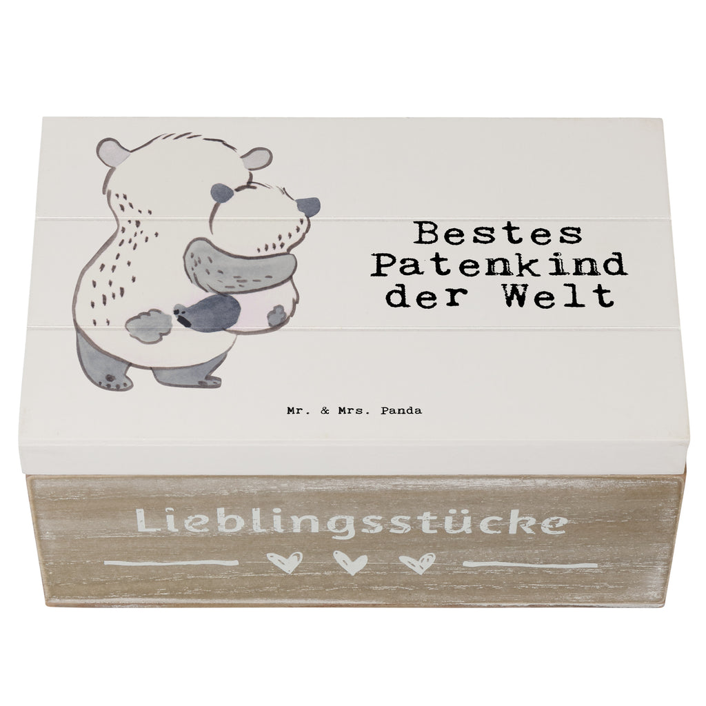 Holzkiste Panda Bestes Patenkind der Welt Patenkind, Paten Kind, Pate, Taufe, Taufgeschenk, Patenonkel, Patentante, Tauffeier, Täufling, Nichte, Neffe Holzkiste, Kiste, Schatzkiste, Truhe, Schatulle, XXL,  Erinnerungsbox, Erinnerungskiste, Dekokiste, Aufbewahrungsbox  für, Dankeschön, Geschenk, Schenken, Geburtstag, Geburtstagsgeschenk, Geschenkidee, Danke, Bedanken, Mitbringsel, Freude machen, Geschenktipp