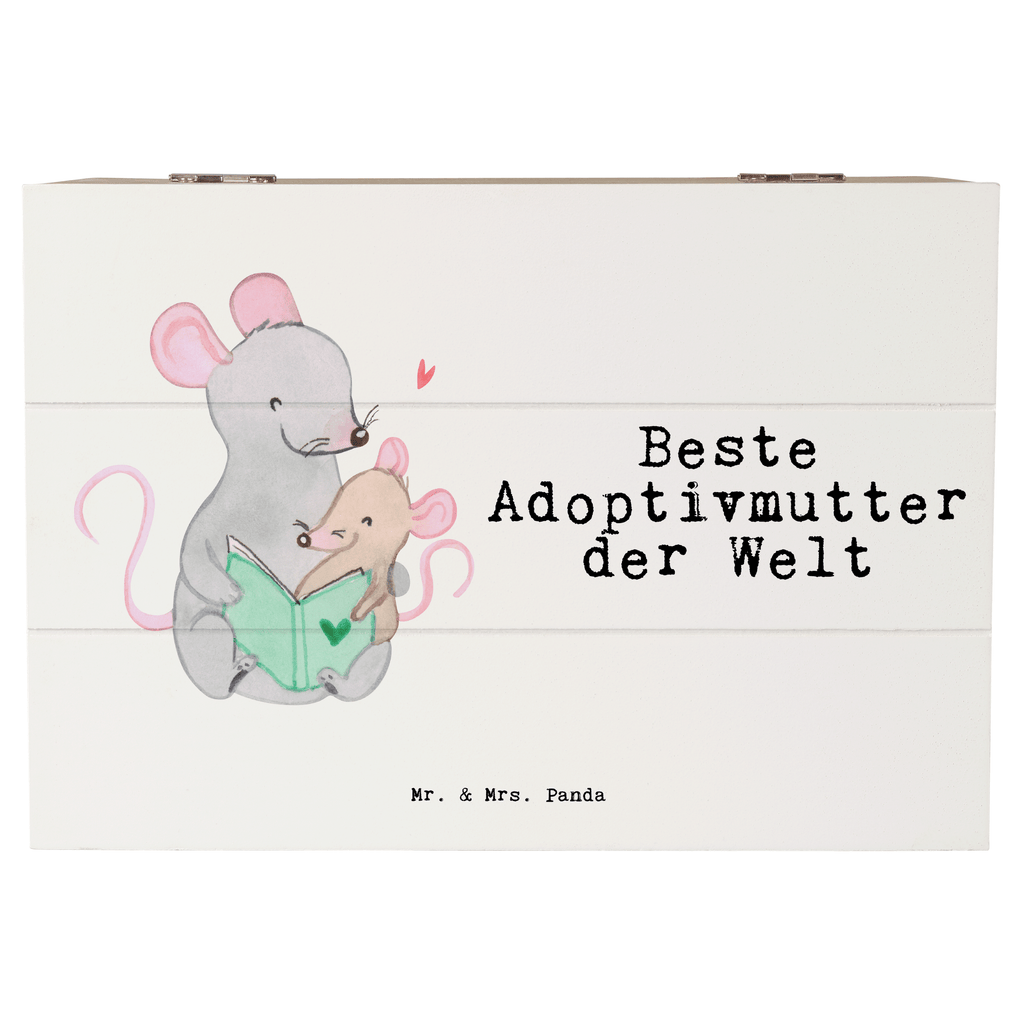 Holzkiste Maus Beste Adoptivmutter der Welt Adoptivmutter, Adoptivmama, adoptiert, Mama, Mami, Mutter, Muttertag, Mutti, Ma, Tochter, Sohn, Dankeschön, Danke, Beste Mama, Beste, Supermama Holzkiste, Kiste, Schatzkiste, Truhe, Schatulle, XXL,  Erinnerungsbox, Erinnerungskiste, Dekokiste, Aufbewahrungsbox  für, Dankeschön, Geschenk, Schenken, Geburtstag, Geburtstagsgeschenk, Geschenkidee, Danke, Bedanken, Mitbringsel, Freude machen, Geschenktipp