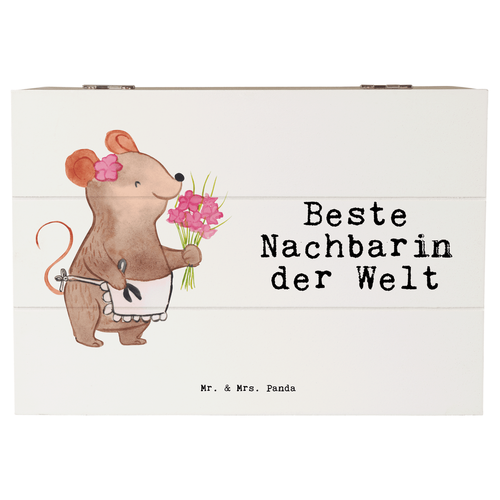 Holzkiste Maus Beste Nachbarin der Welt Nachbarin, Nachbarn, Nachbarschaft, Freundin, Angrenzer, Anwohnerin, Dankeschön, Bewohnerin, Freundschaft   Holzkiste, Kiste, Schatzkiste, Truhe, Schatulle, XXL,  Erinnerungsbox, Erinnerungskiste, Dekokiste, Aufbewahrungsbox  für, Dankeschön, Geschenk, Schenken, Geburtstag, Geburtstagsgeschenk, Geschenkidee, Danke, Bedanken, Mitbringsel, Freude machen, Geschenktipp