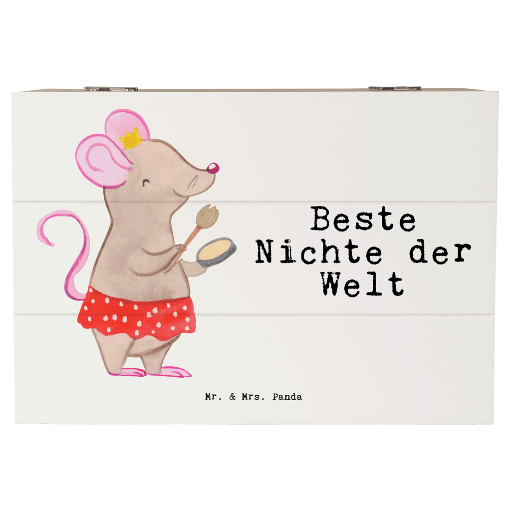 Holzkiste Maus Beste Nichte der Welt Nichte, Onkel, Tante, Patentante, Patenonkel, Patenkind, Taufe, Tochter der Schwester, Tochter des Bruders, Beste Holzkiste, Kiste, Schatzkiste, Truhe, Schatulle, XXL,  Erinnerungsbox, Erinnerungskiste, Dekokiste, Aufbewahrungsbox  für, Dankeschön, Geschenk, Schenken, Geburtstag, Geburtstagsgeschenk, Geschenkidee, Danke, Bedanken, Mitbringsel, Freude machen, Geschenktipp