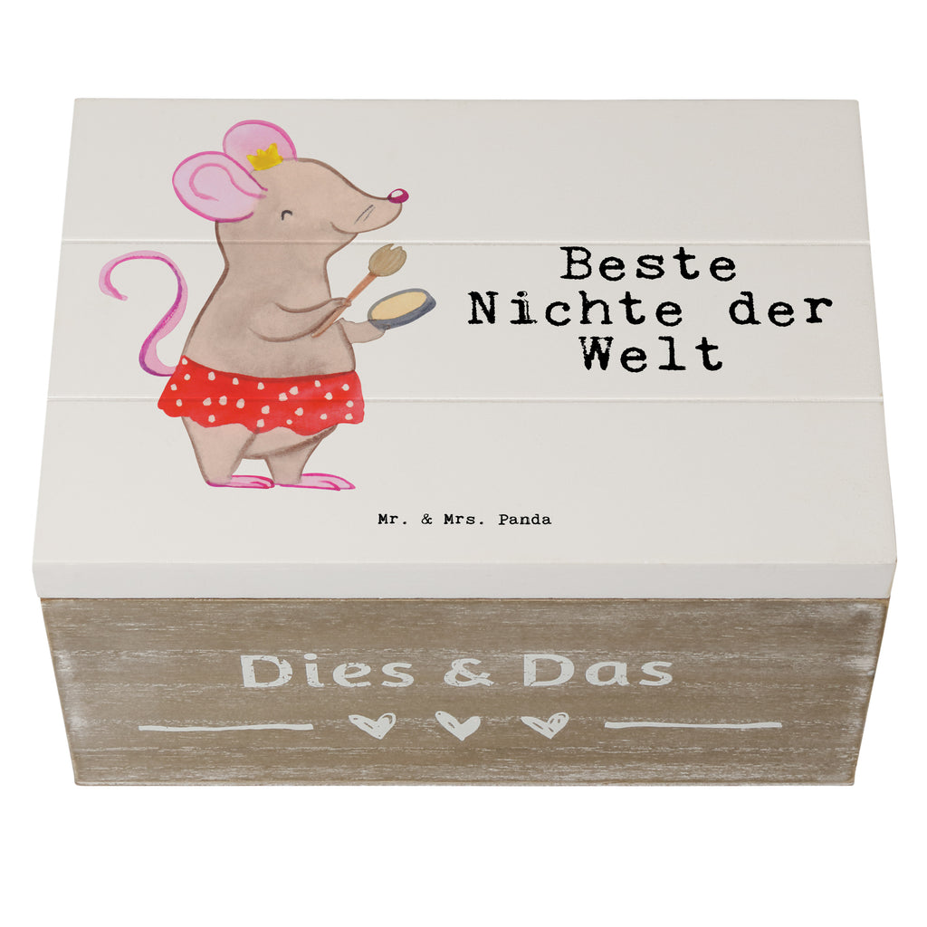 Holzkiste Maus Beste Nichte der Welt Nichte, Onkel, Tante, Patentante, Patenonkel, Patenkind, Taufe, Tochter der Schwester, Tochter des Bruders, Beste Holzkiste, Kiste, Schatzkiste, Truhe, Schatulle, XXL,  Erinnerungsbox, Erinnerungskiste, Dekokiste, Aufbewahrungsbox  für, Dankeschön, Geschenk, Schenken, Geburtstag, Geburtstagsgeschenk, Geschenkidee, Danke, Bedanken, Mitbringsel, Freude machen, Geschenktipp