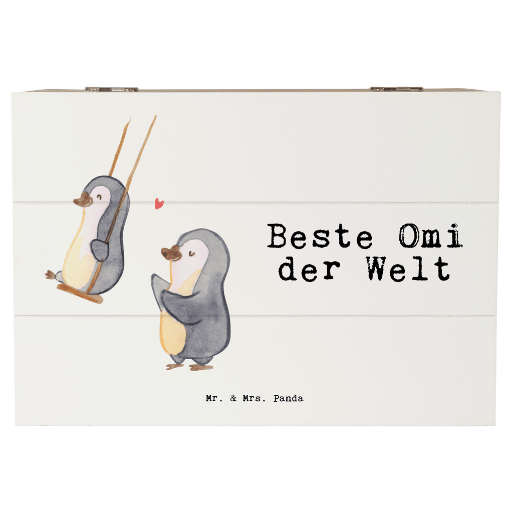 Holzkiste Pinguin Beste Omi der Welt Großmutter, Oma, Omi, Großpapa, Großmama, Enkel, Enkelin, Enkelkind, Geschenk, Geburtstag, Kleinigkeit, Ommi, Omma, Bester, Mitbringsel Holzkiste, Kiste, Schatzkiste, Truhe, Schatulle, XXL,  Erinnerungsbox, Erinnerungskiste, Dekokiste, Aufbewahrungsbox  für, Dankeschön, Geschenk, Schenken, Geburtstag, Geburtstagsgeschenk, Geschenkidee, Danke, Bedanken, Mitbringsel, Freude machen, Geschenktipp