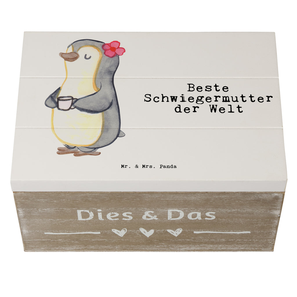 Holzkiste Pinguin Beste Schwiegermutter der Welt Schwiegermutter, Schwiegermama, Schwiegereltern, Mama, Mutter, Mutter des Ehepartners, angeheiratet, Dankeschön Holzkiste, Kiste, Schatzkiste, Truhe, Schatulle, XXL,  Erinnerungsbox, Erinnerungskiste, Dekokiste, Aufbewahrungsbox  für, Dankeschön, Geschenk, Schenken, Geburtstag, Geburtstagsgeschenk, Geschenkidee, Danke, Bedanken, Mitbringsel, Freude machen, Geschenktipp