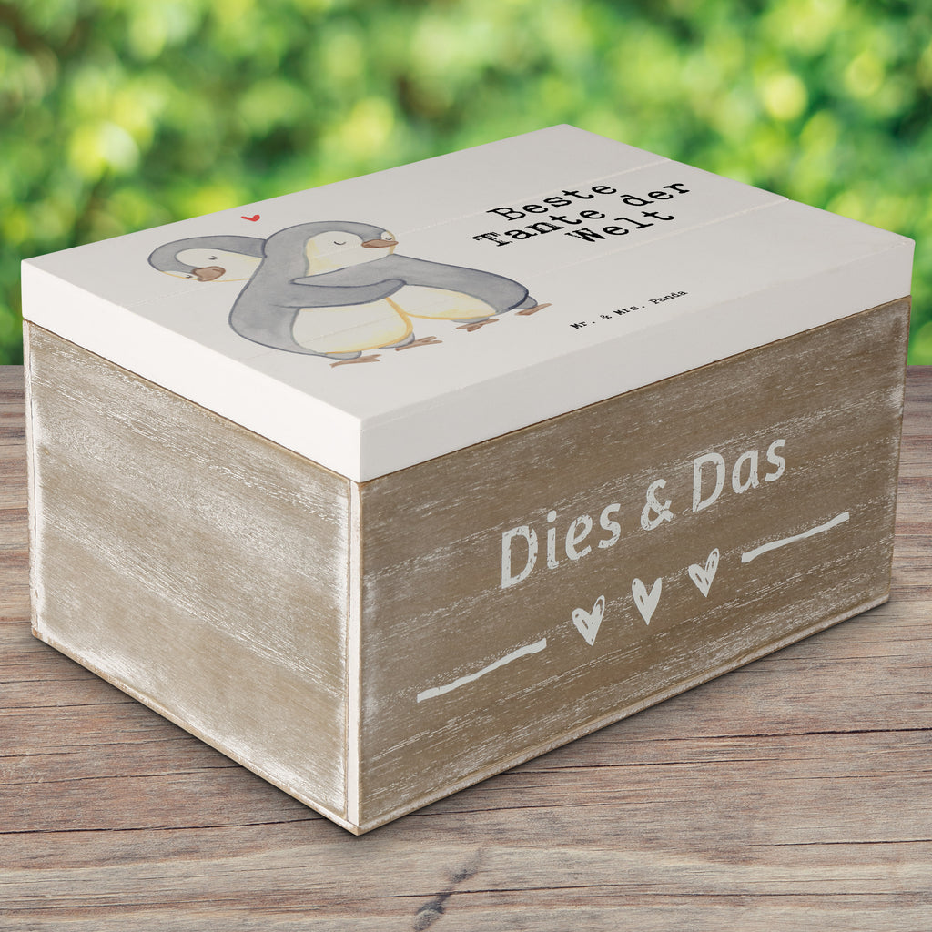 Holzkiste Pinguin Beste Tante der Welt Tante, Patentante, Paten Tante, Lieblingstante, Taufpartner, Taufe, Familie, Geschenk, Mitbringsel, Kleinigkeit, Dankeschön, Nichte, Neffe Holzkiste, Kiste, Schatzkiste, Truhe, Schatulle, XXL,  Erinnerungsbox, Erinnerungskiste, Dekokiste, Aufbewahrungsbox  für, Dankeschön, Geschenk, Schenken, Geburtstag, Geburtstagsgeschenk, Geschenkidee, Danke, Bedanken, Mitbringsel, Freude machen, Geschenktipp