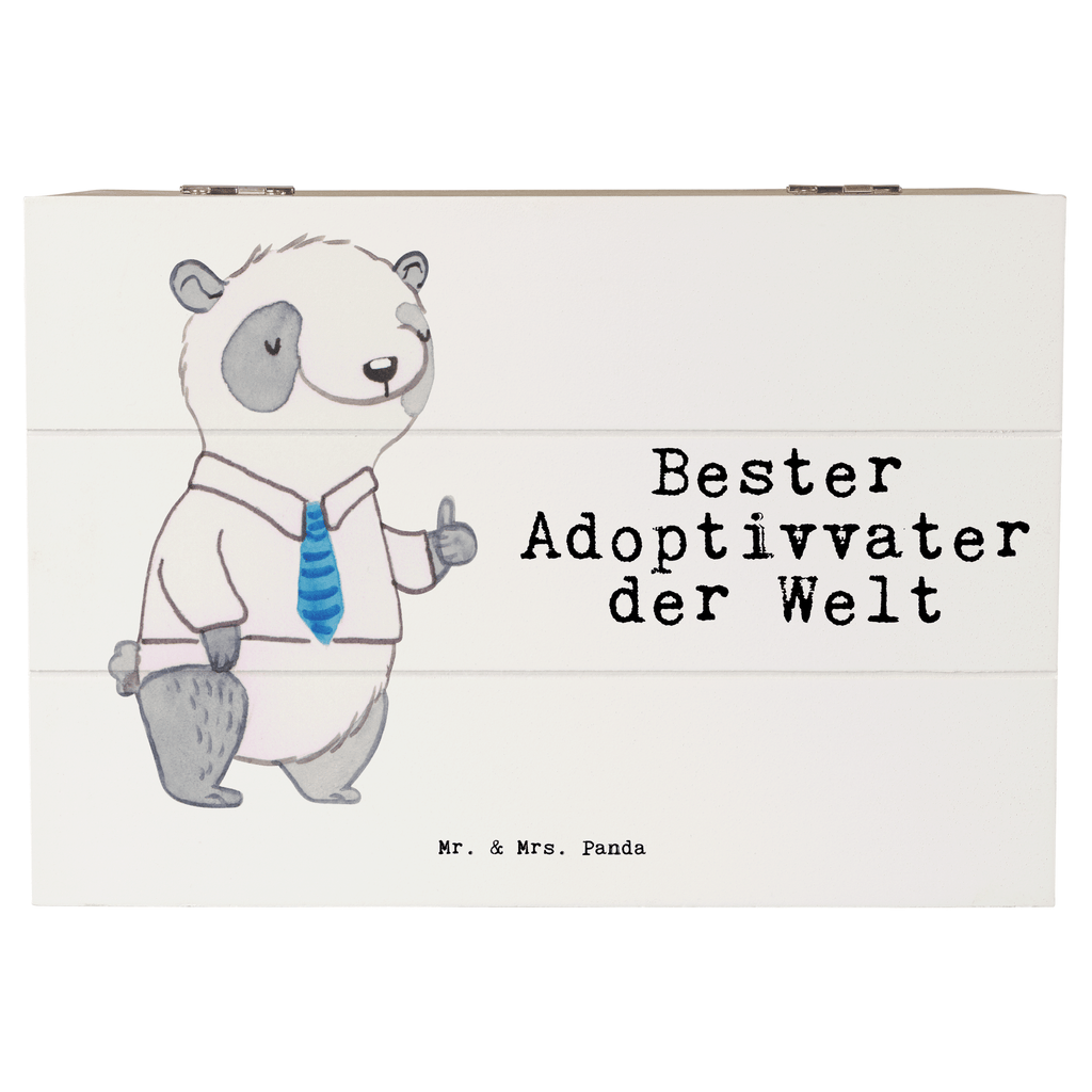 Holzkiste Panda Bester Adoptivvater der Welt Adoptiv vater,Adoption, adoptiert, Adoptivvater Holzkiste, Kiste, Schatzkiste, Truhe, Schatulle, XXL,  Erinnerungsbox, Erinnerungskiste, Dekokiste, Aufbewahrungsbox  für, Dankeschön, Geschenk, Schenken, Geburtstag, Geburtstagsgeschenk, Geschenkidee, Danke, Bedanken, Mitbringsel, Freude machen, Geschenktipp